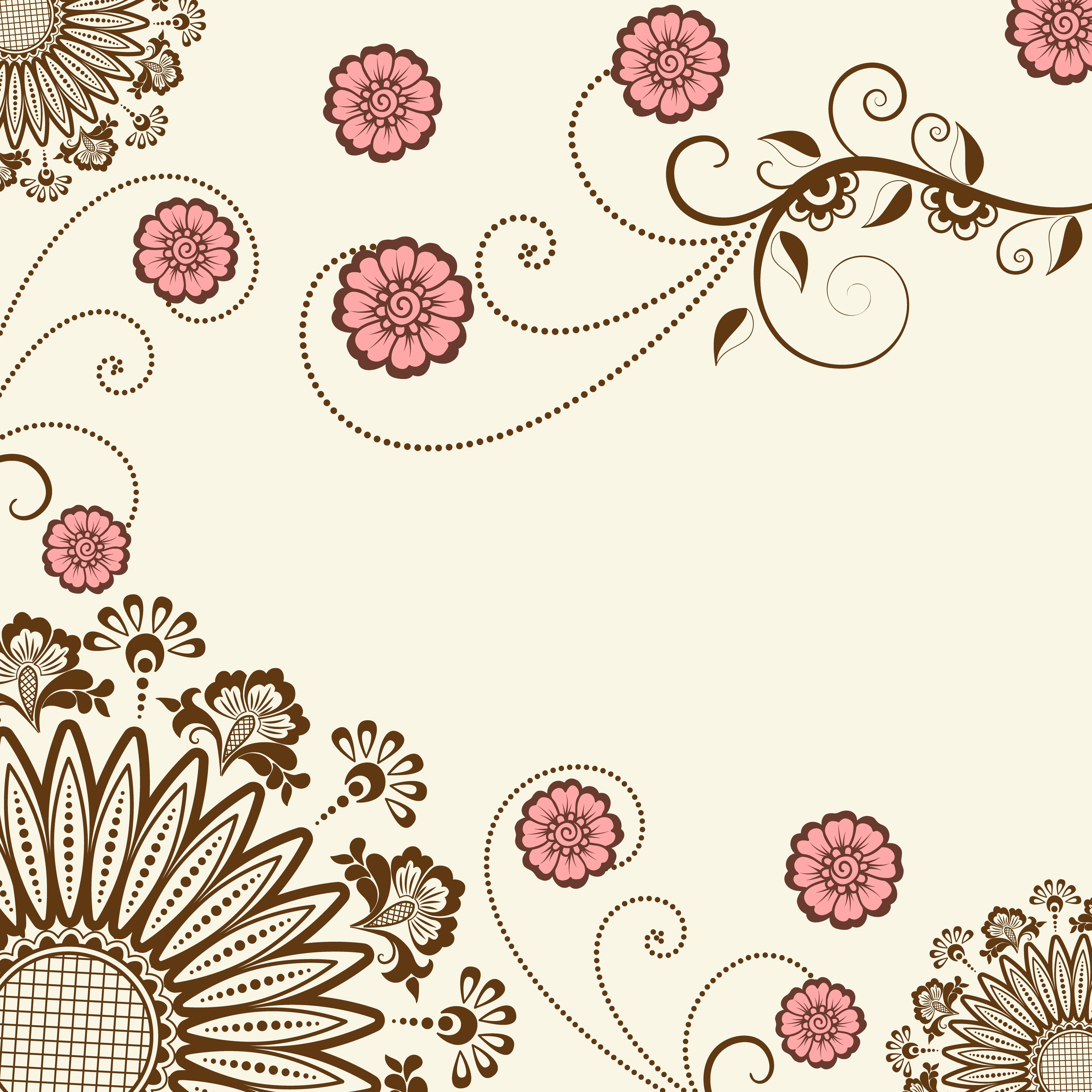 Wallpapers flowers background fonwall on the desktop