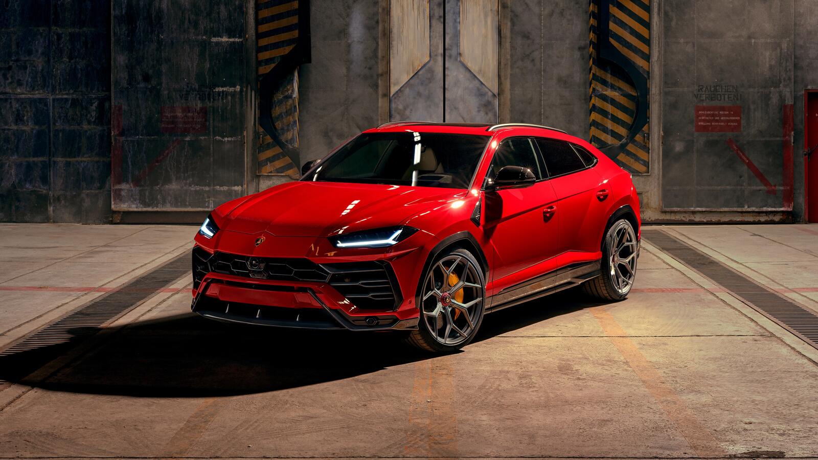 Обои новинка Lamborghini Urus красный машины на рабочий стол
