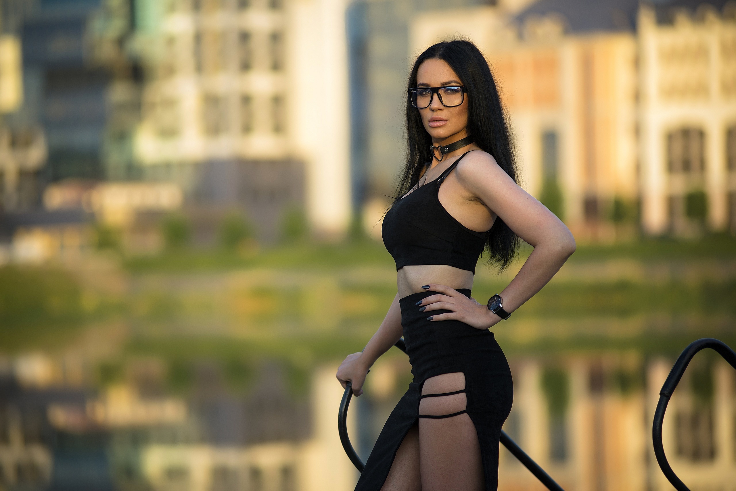 Busty Girl With Glasses