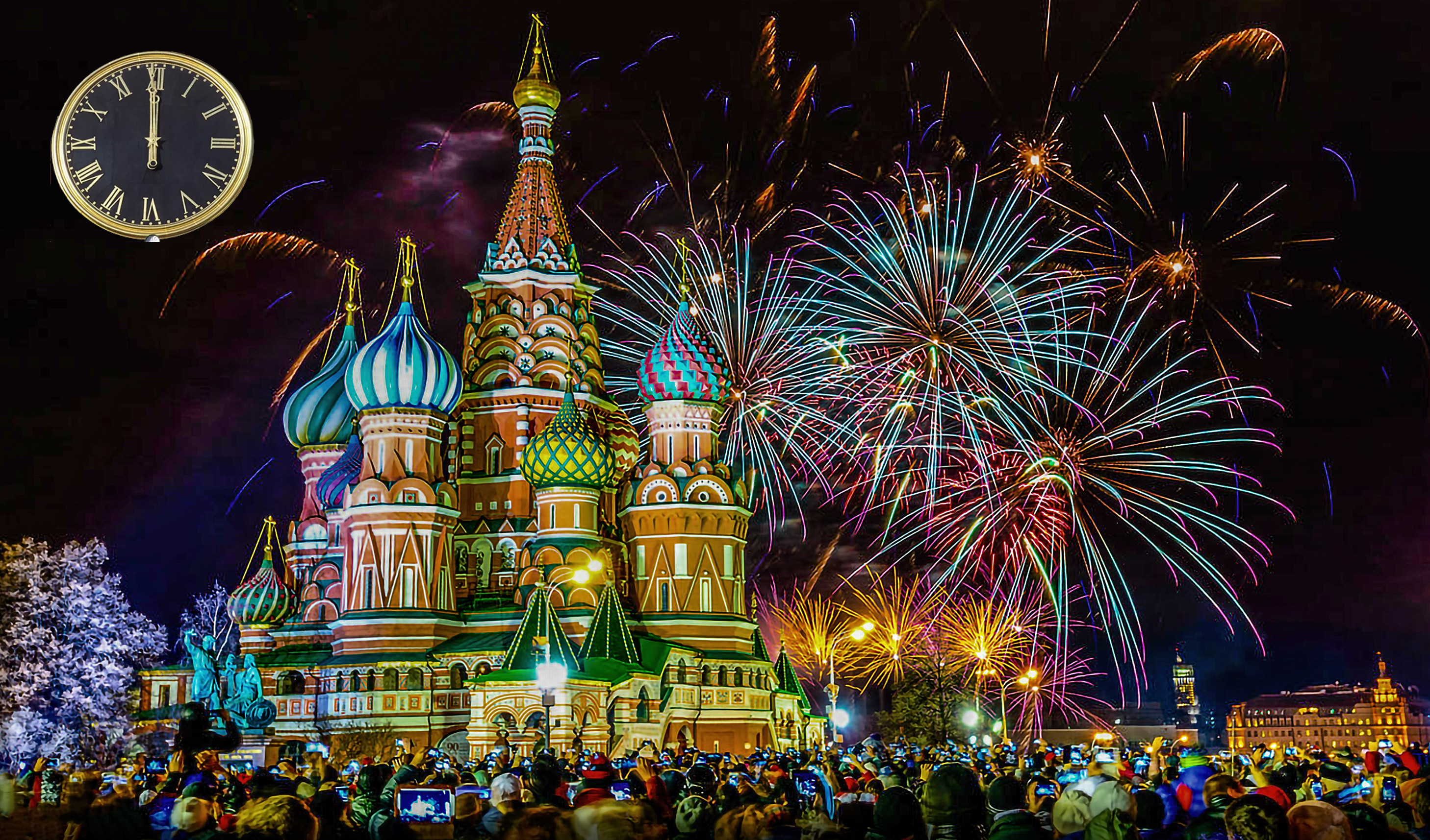 Wallpapers new year Russian night on the desktop