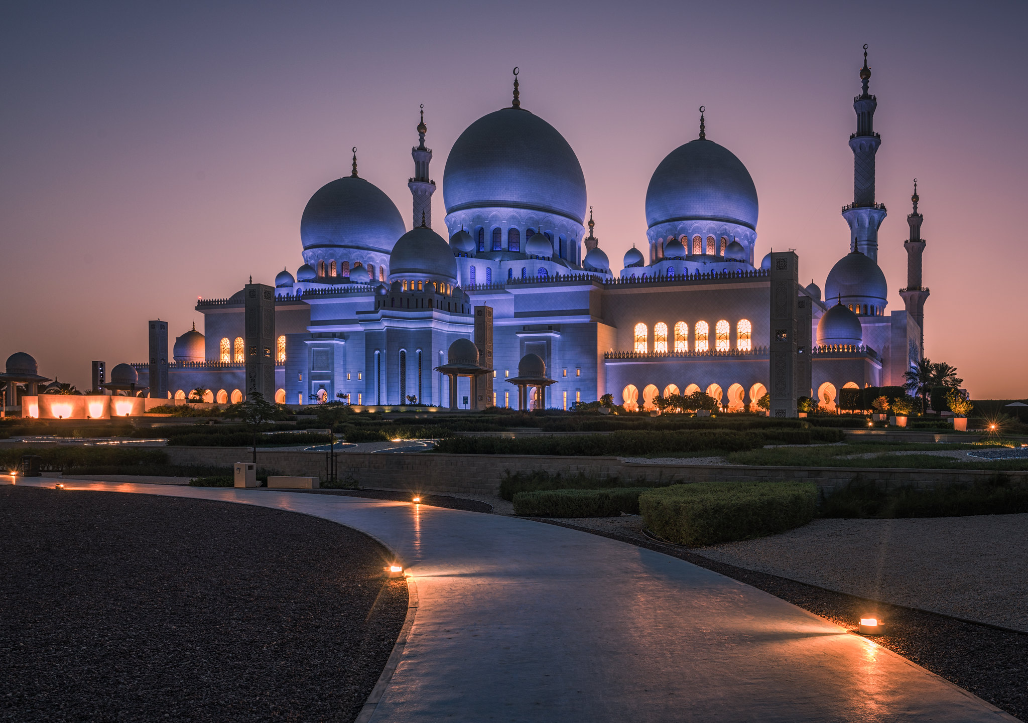 Wallpapers Dhabi Sheikh Zayed Grand Mosque - Abu Dhabi United Arab Emirates on the desktop