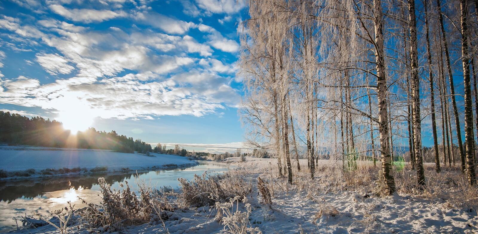Бесплатное фото Финляндия - зимняя панорама