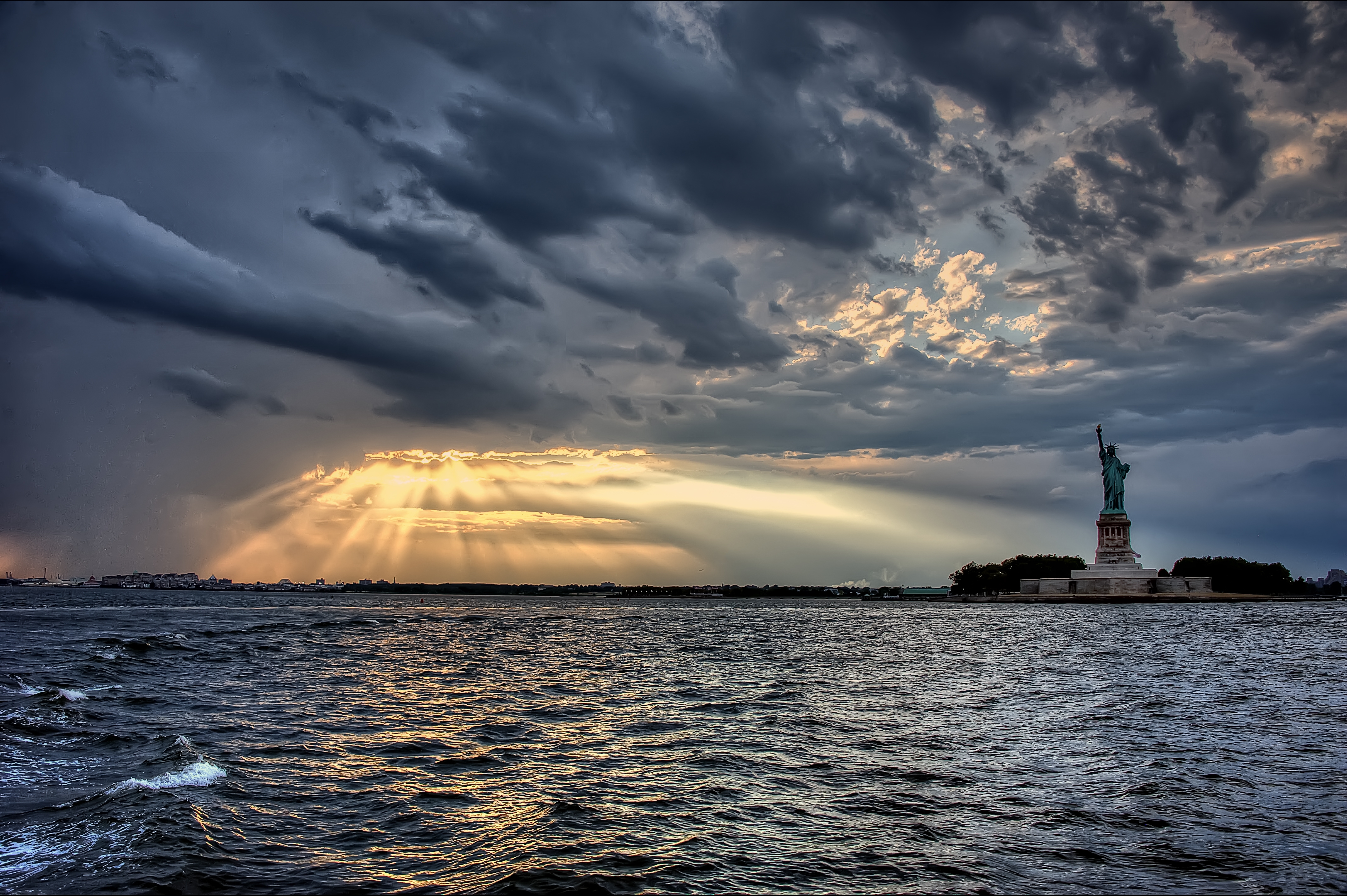 Wallpapers The statue of Liberty new York USA on the desktop
