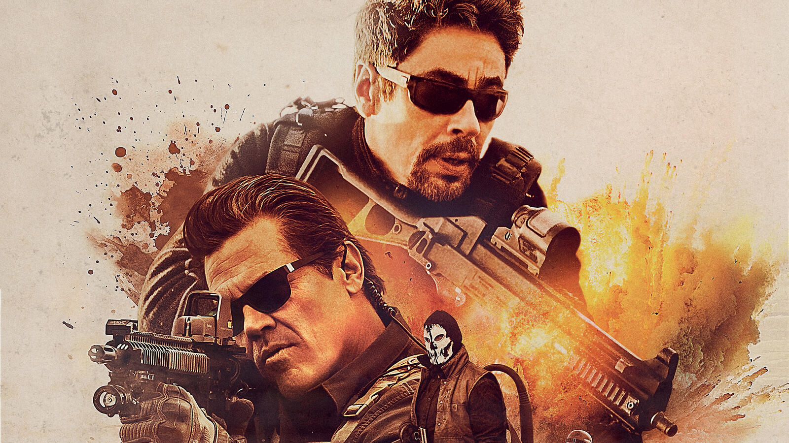 Wallpapers sicario day of the soldado weapons action movie on the desktop