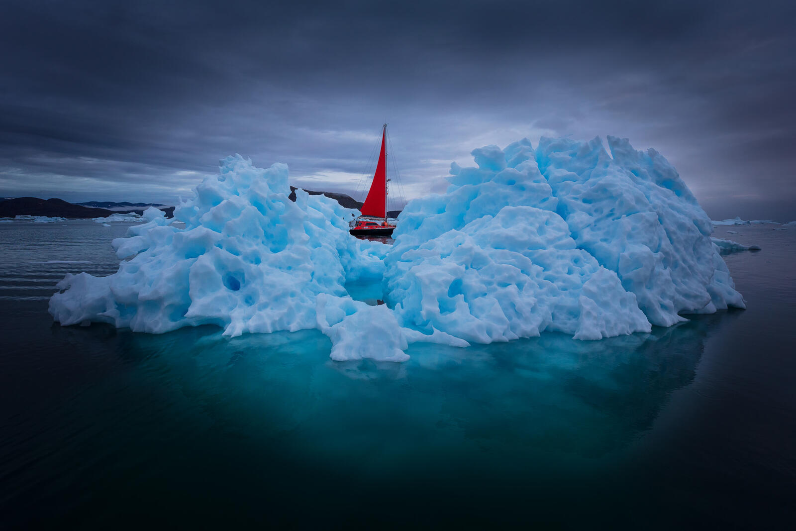 Обои Гренландия айсберг Атлантика на рабочий стол