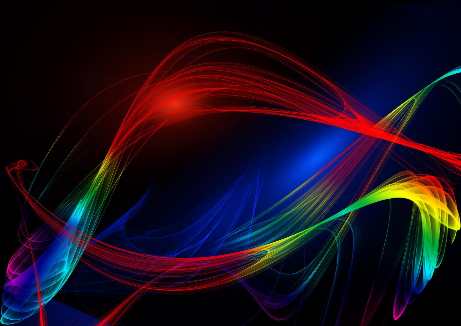 Wallpapers abstraction chaotic lines wavy lines on the desktop