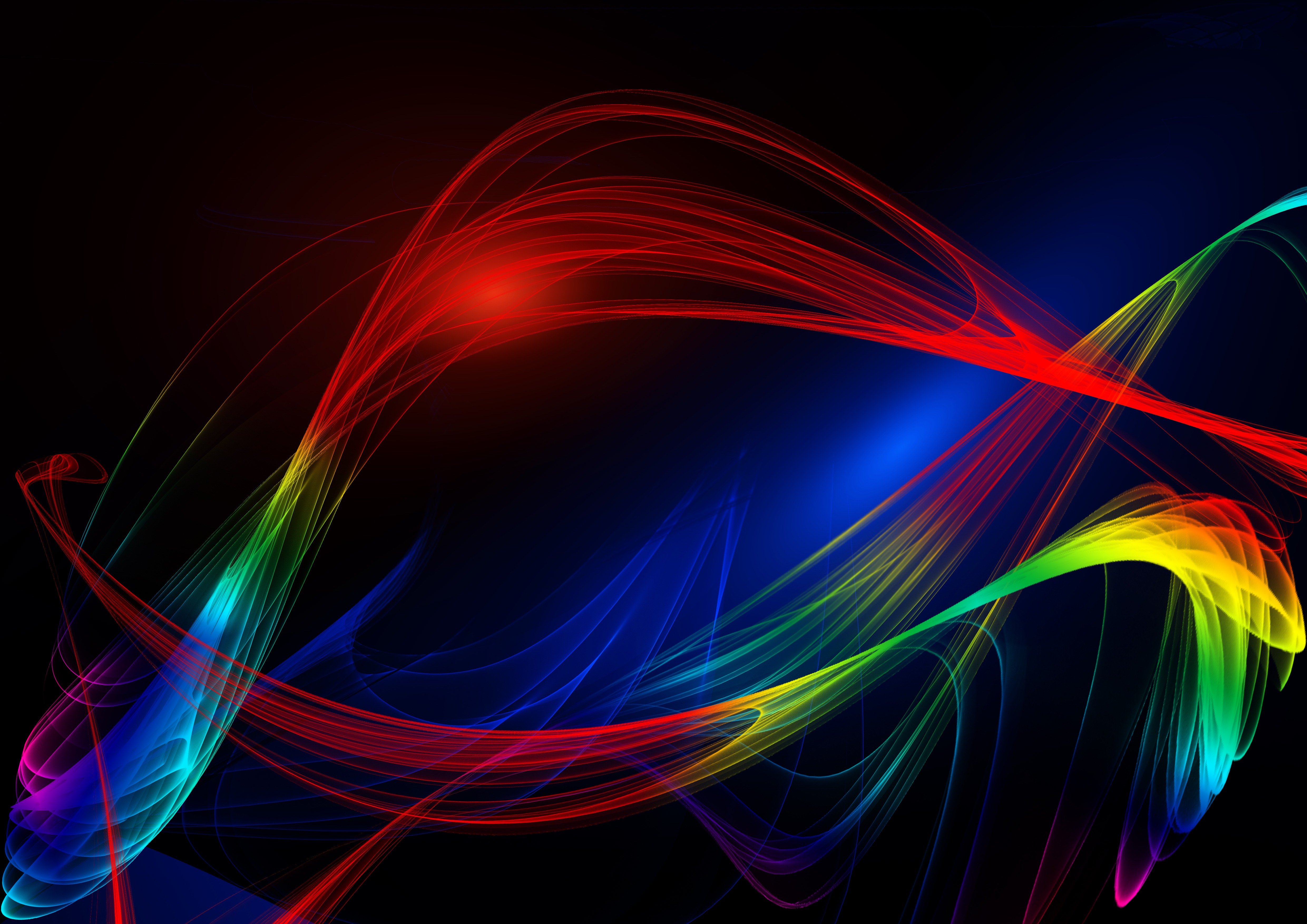 Wallpapers abstraction chaotic lines wavy lines on the desktop