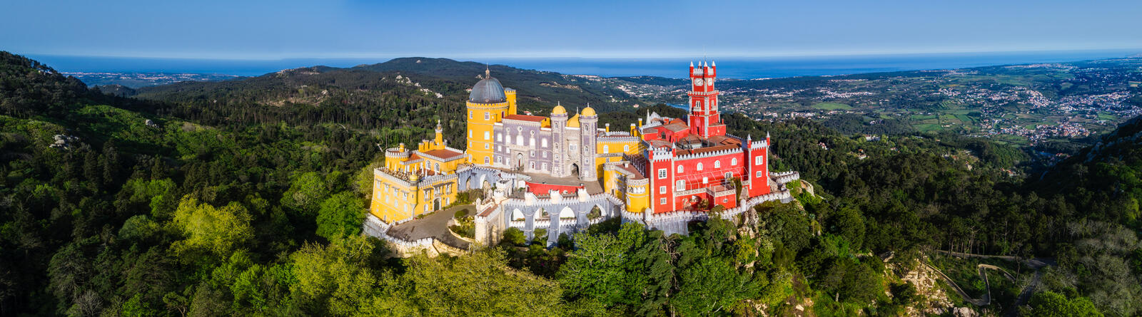Wallpapers Pano Pena Palace Pena Palace - Sintra Portugal on the desktop