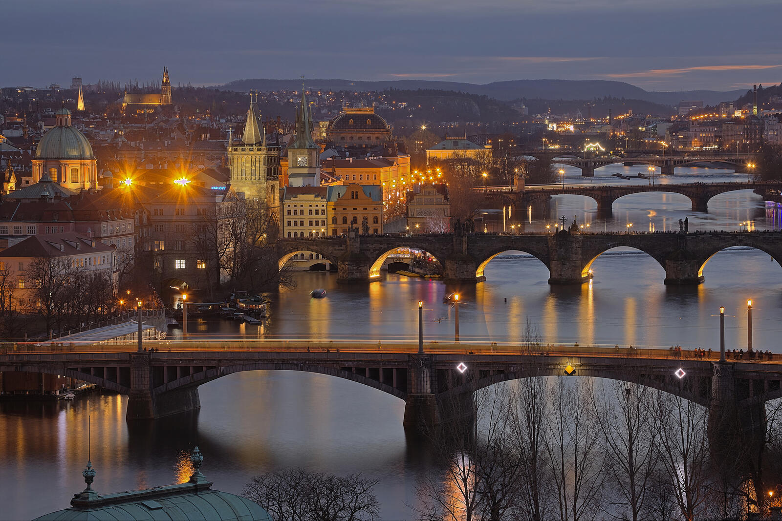 Обои Vtalva Bridges Прага на рабочий стол