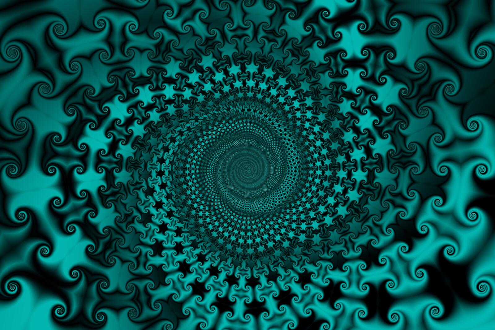 Wallpapers spiral abstract pattern on the desktop