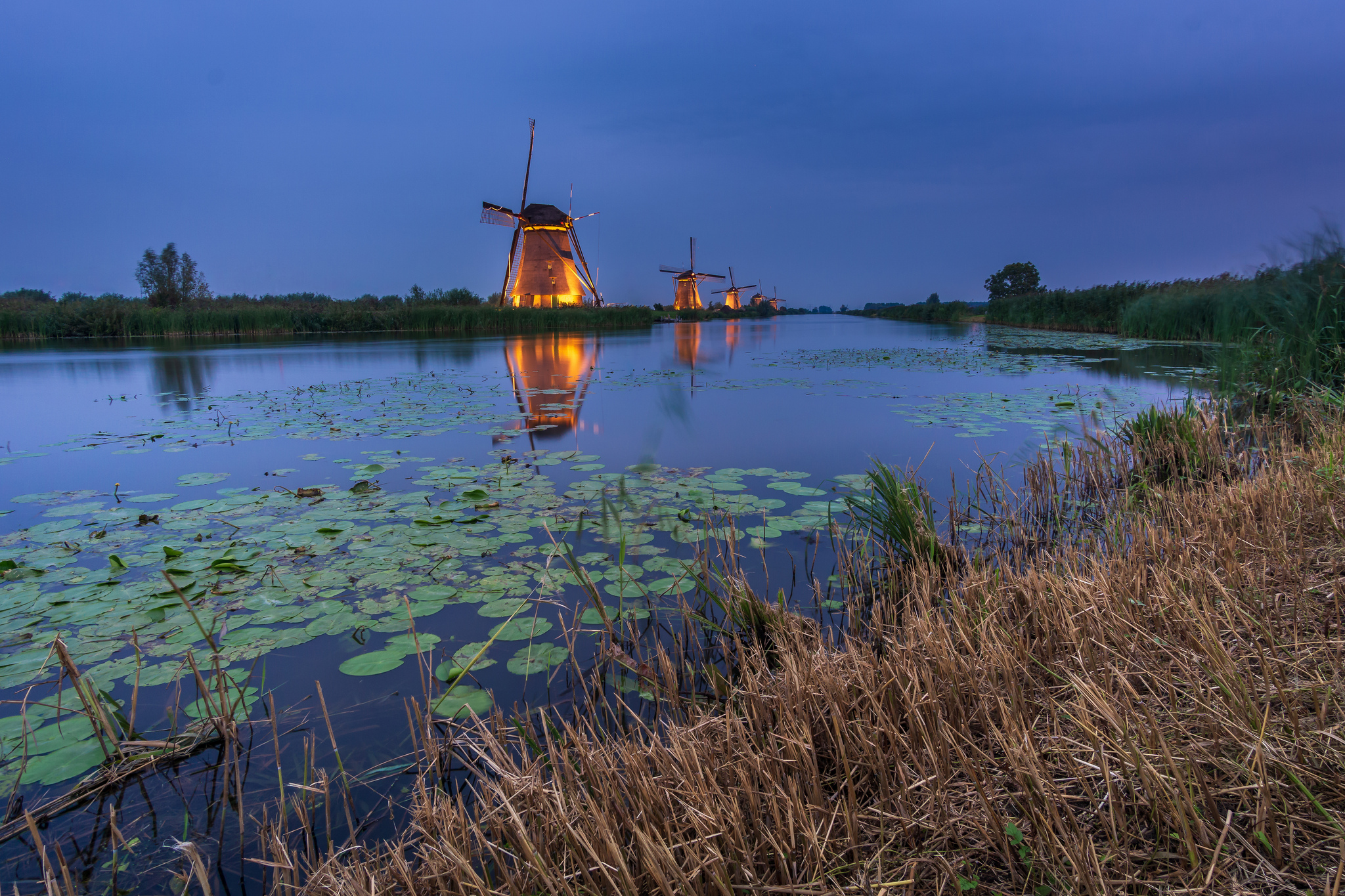 Фото бесплатно Нидерланды, закат, пейзаж