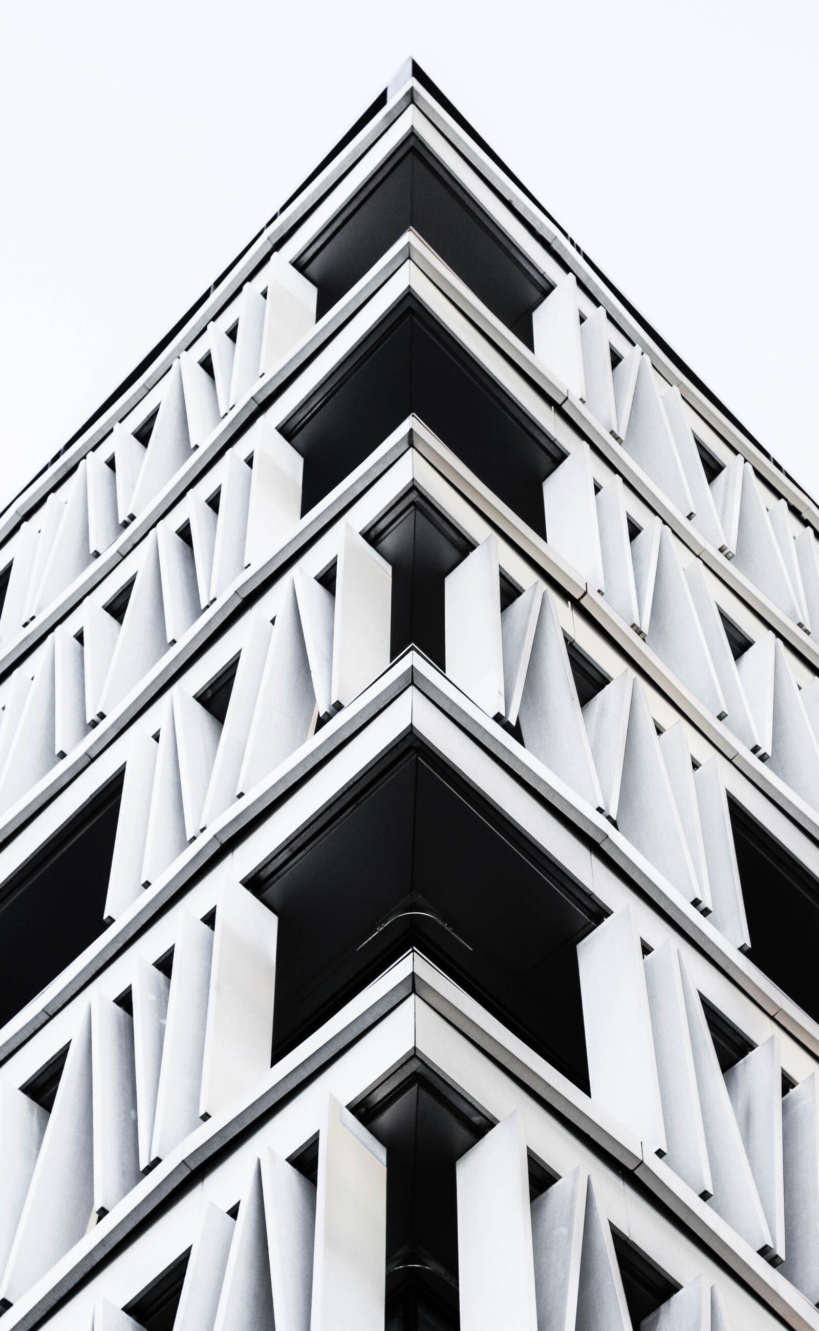Wallpapers black and white architecture structure on the desktop
