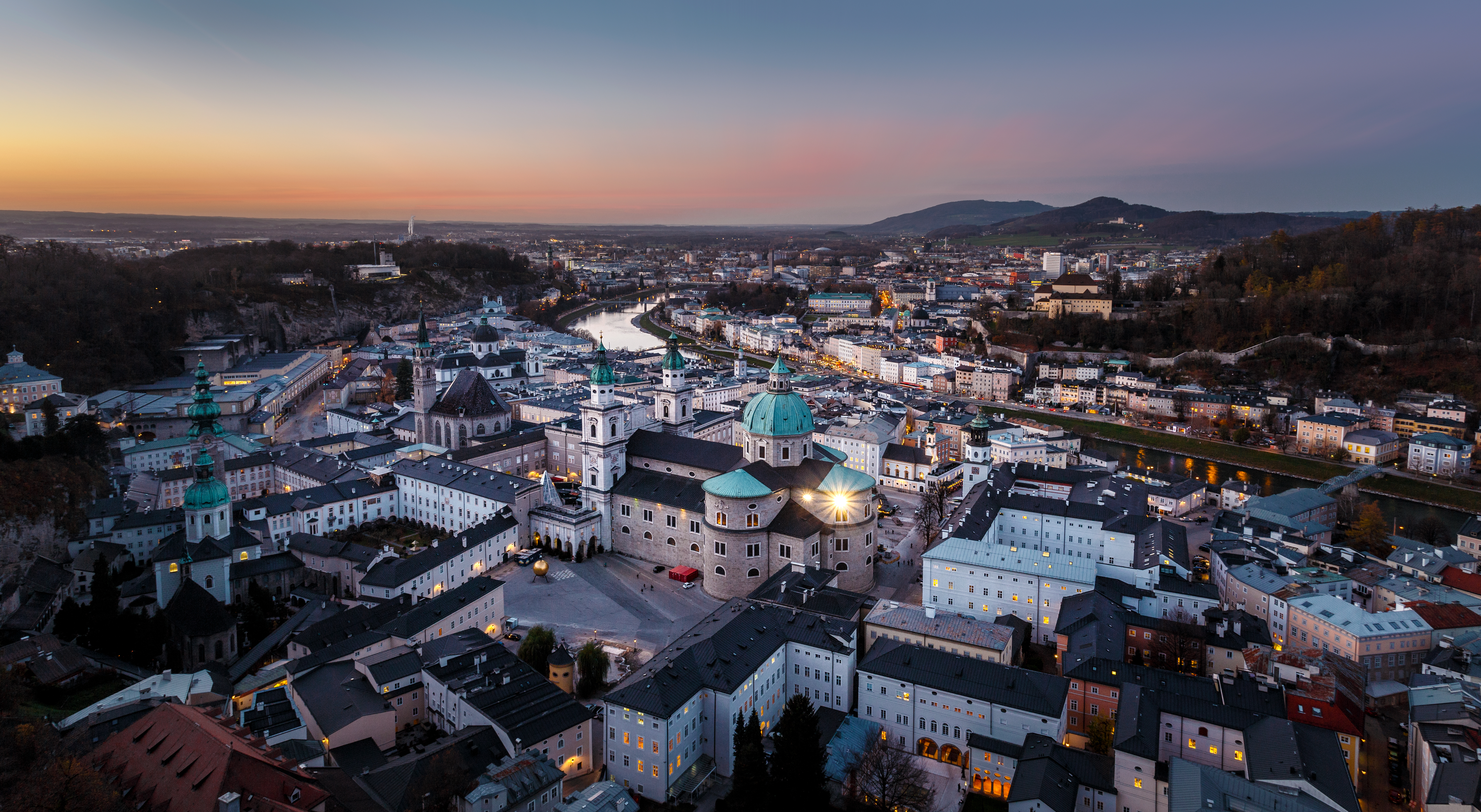 Фото бесплатно закат, город, Австрия