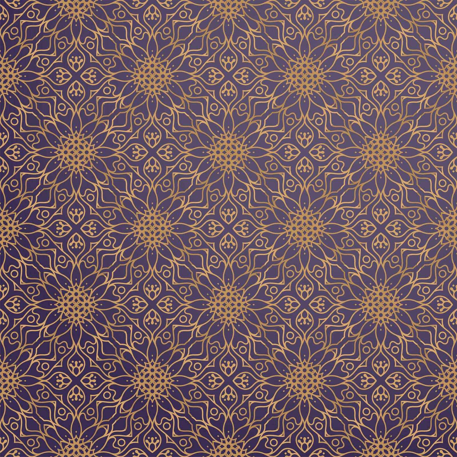 Wallpapers flowers gold pattern on the desktop