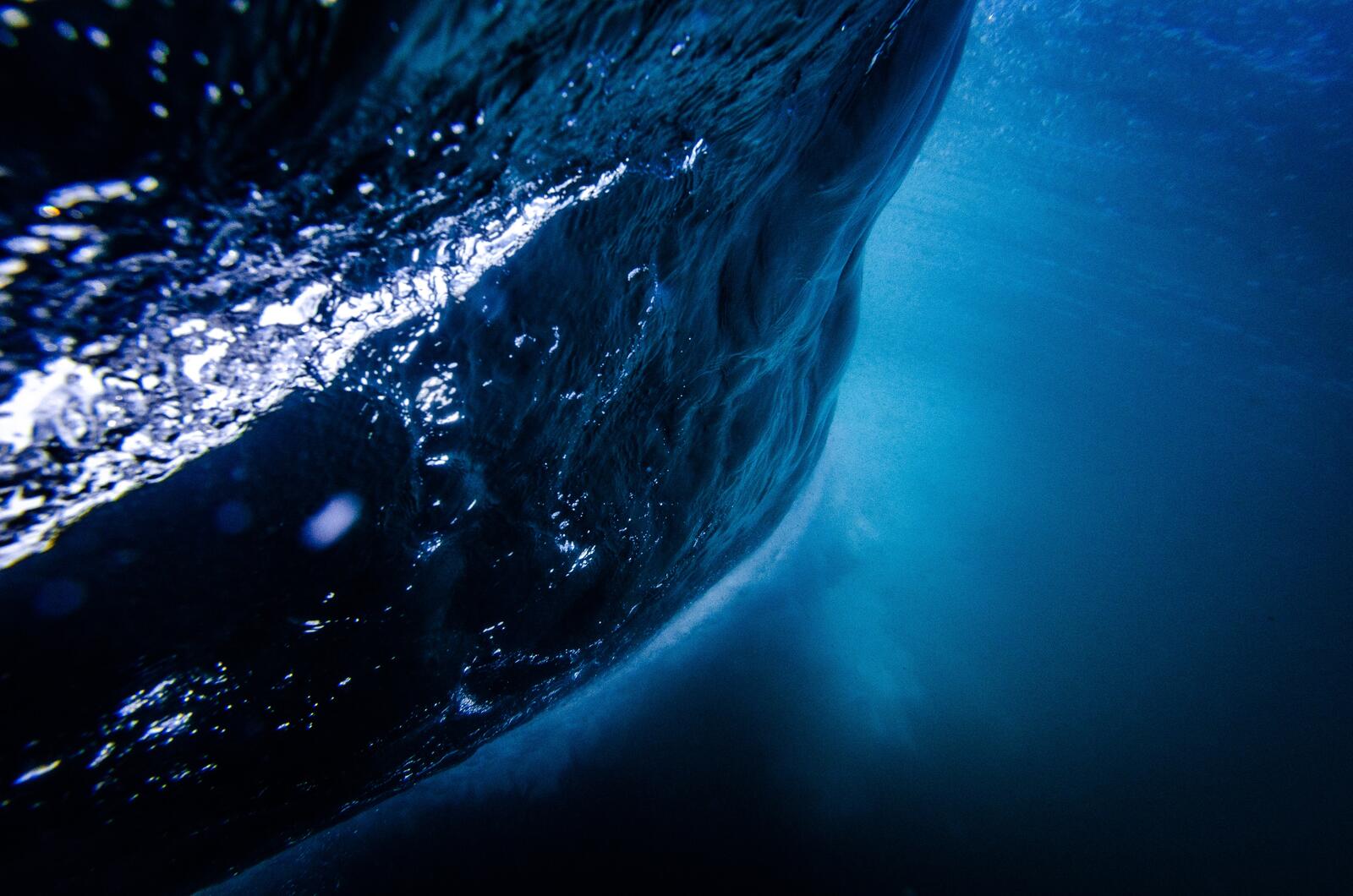 Бесплатное фото Вид волны с глубины