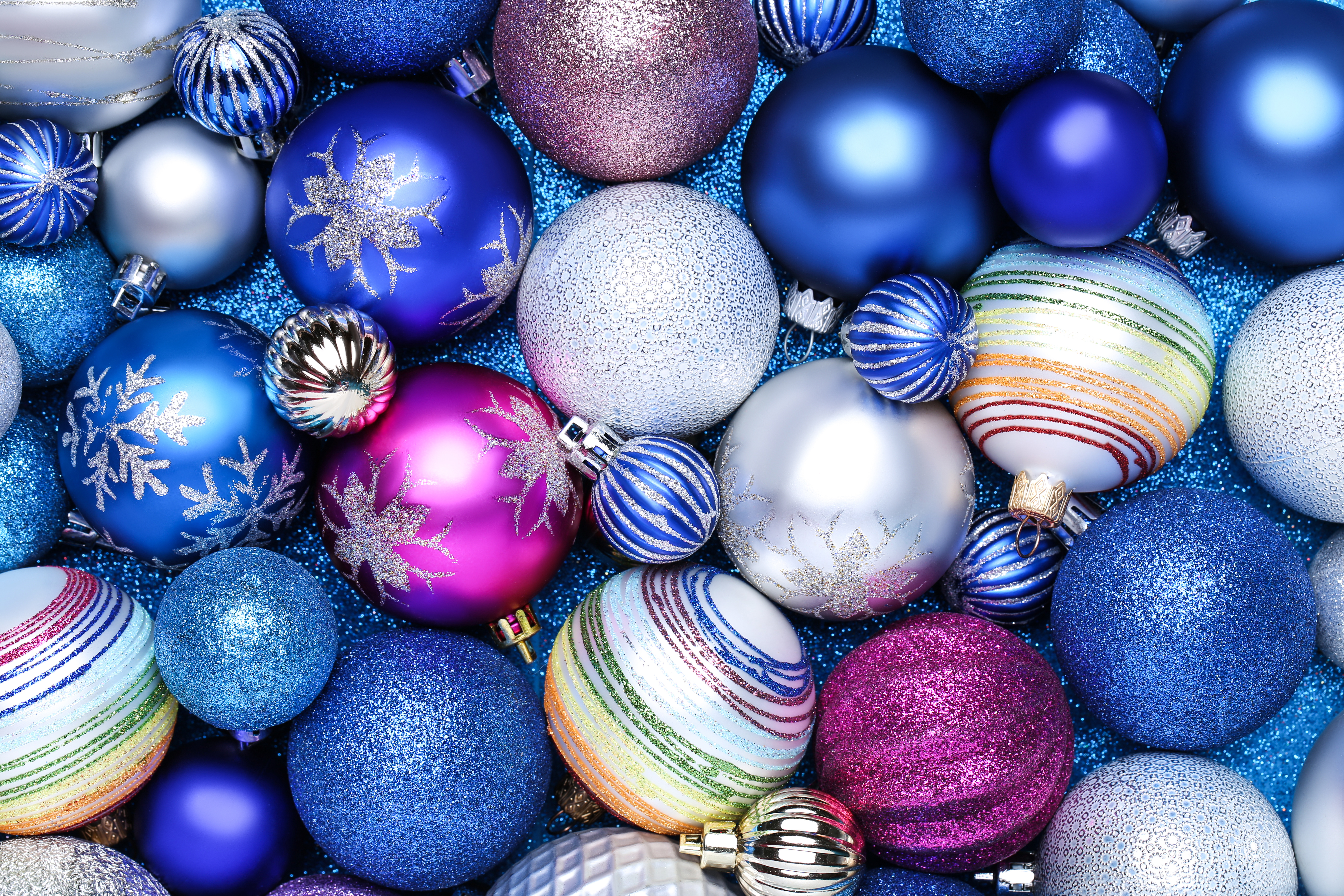 Обои текстура шарики рождественские украшения на рабочий стол