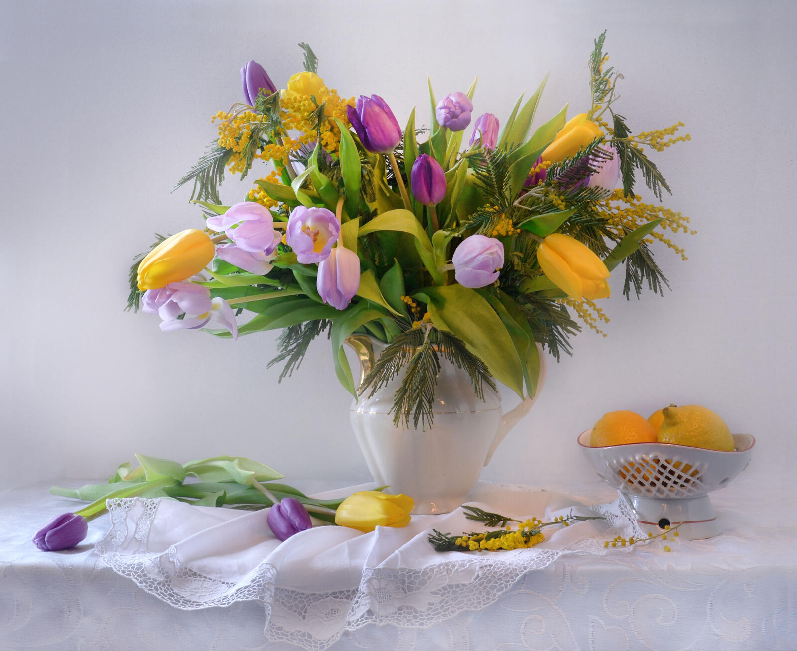 Обои фон фотография тюльпаны на рабочий стол