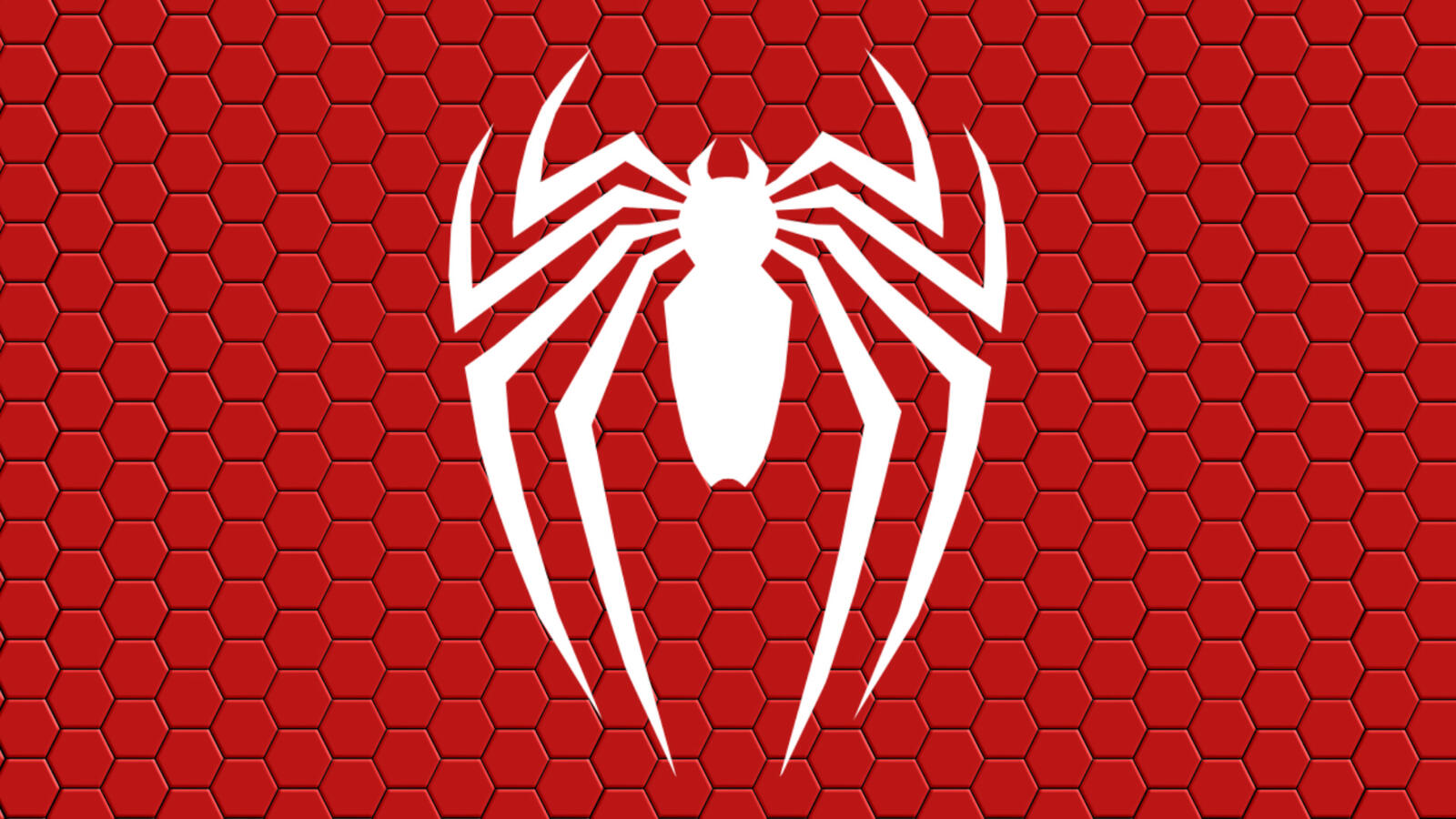 Wallpapers Spider-man the symbol red background on the desktop