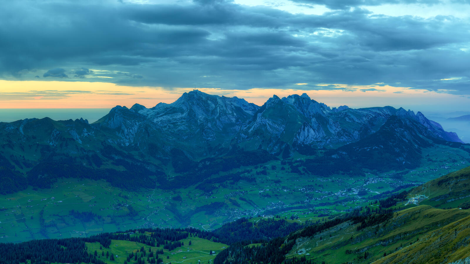 Обои Alpstein Switzerland горы на рабочий стол