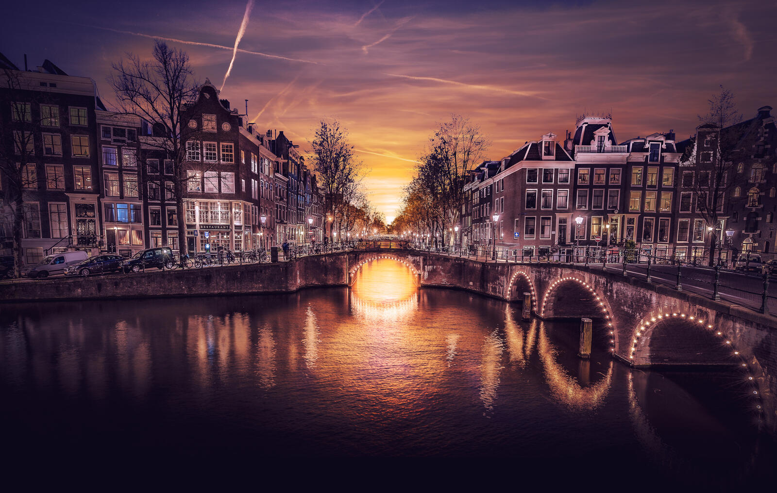 Wallpapers cityscape Amsterdam city on the desktop