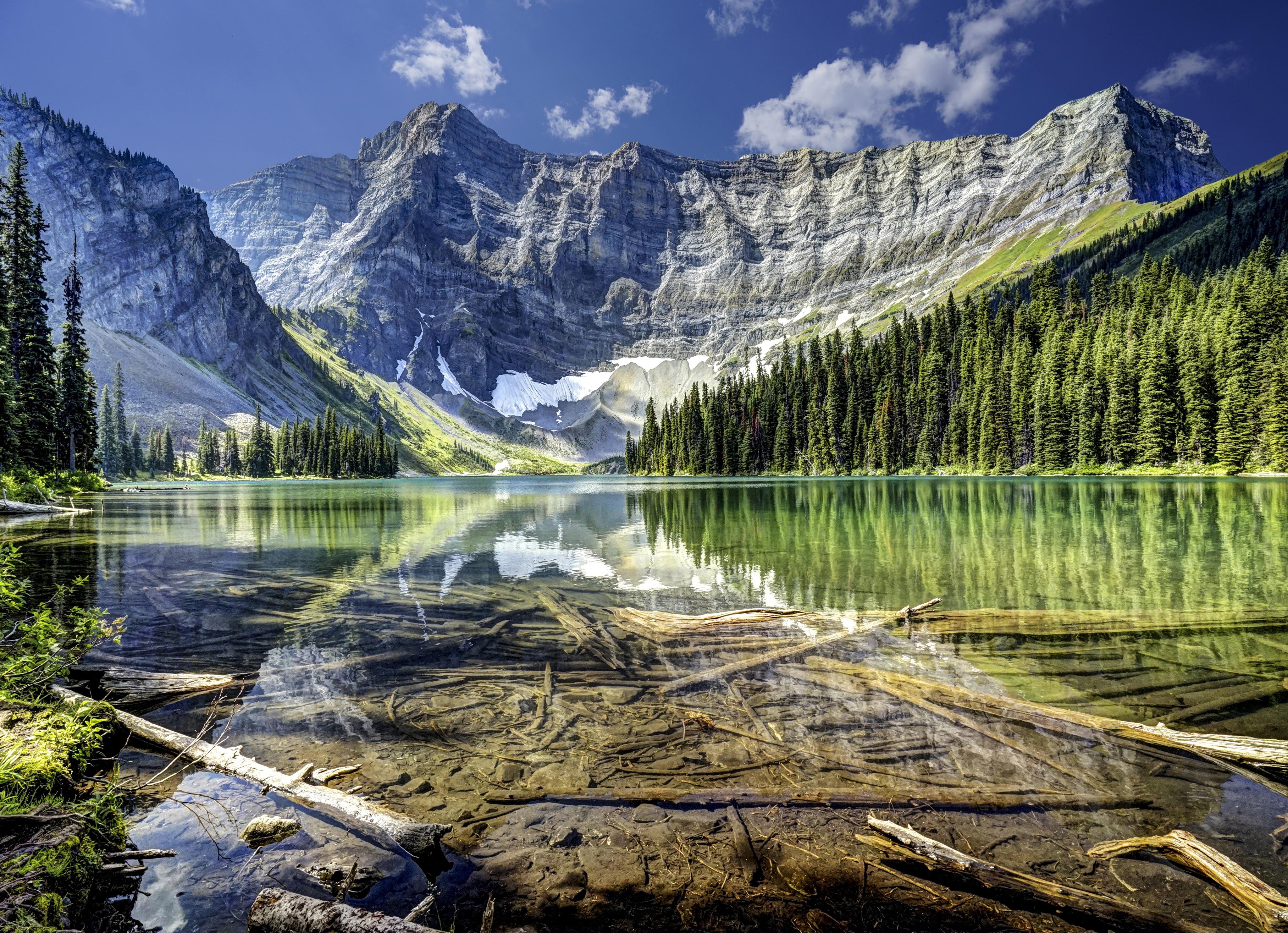 Обои Rawson Lake Peter Lougheed Provincial Park Alberta на рабочий стол