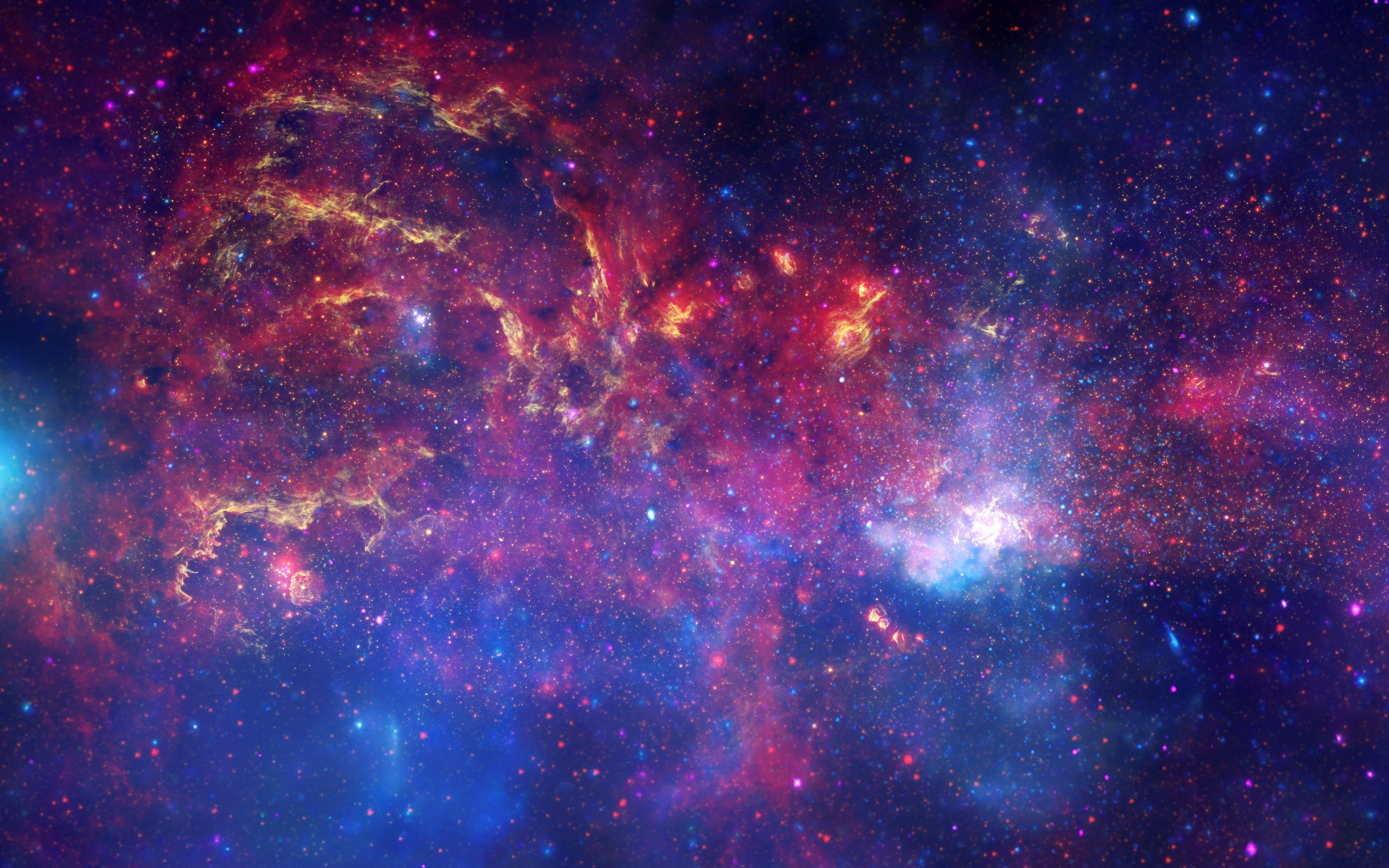 Wallpapers nebulae outer space stars on the desktop