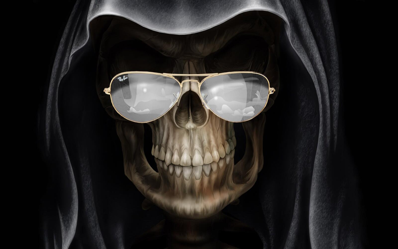 Wallpapers skull reaper gloomy on the desktop