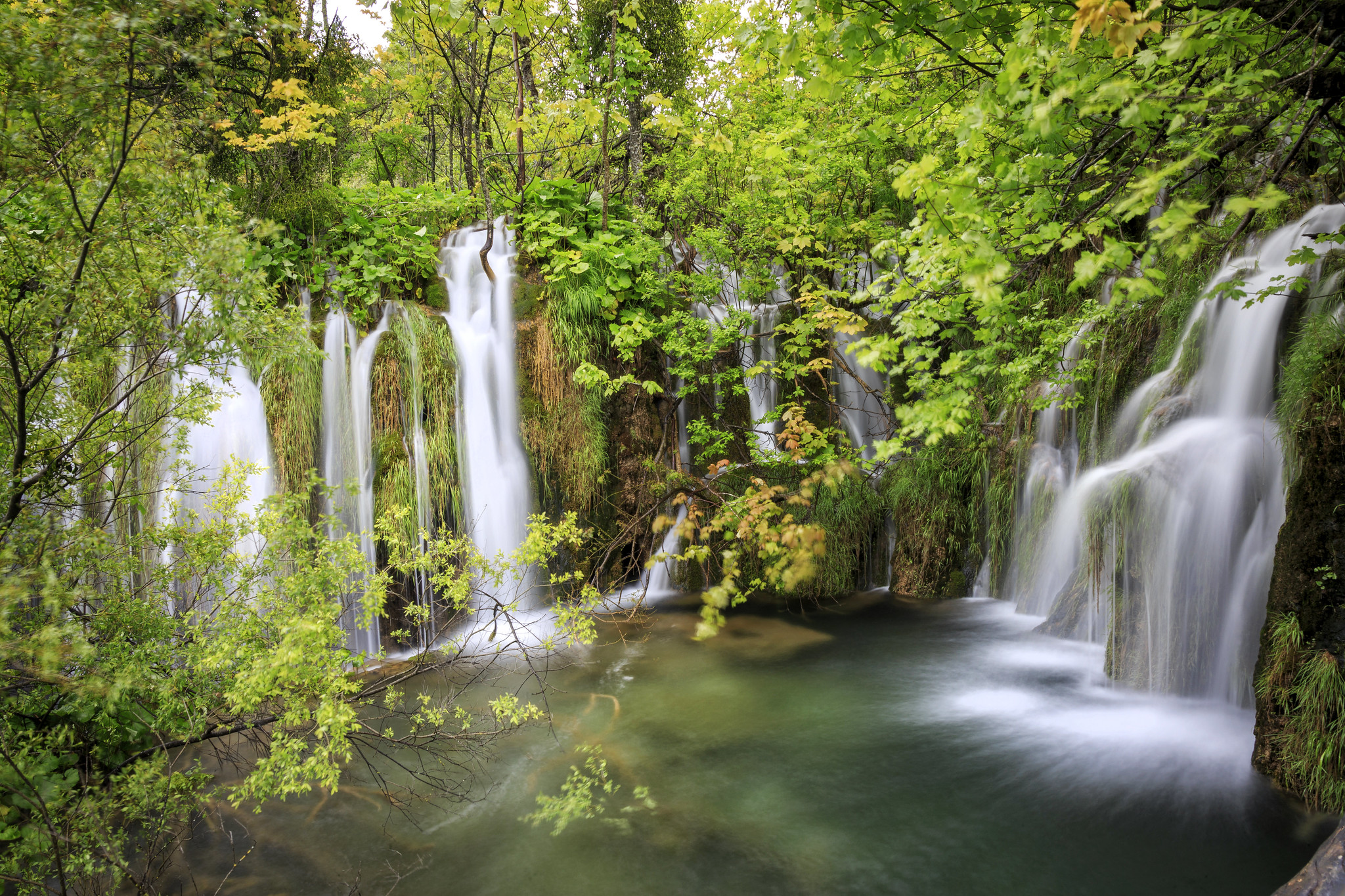 Wallpapers nature waterfall Plitvice Lakes National Park on the desktop