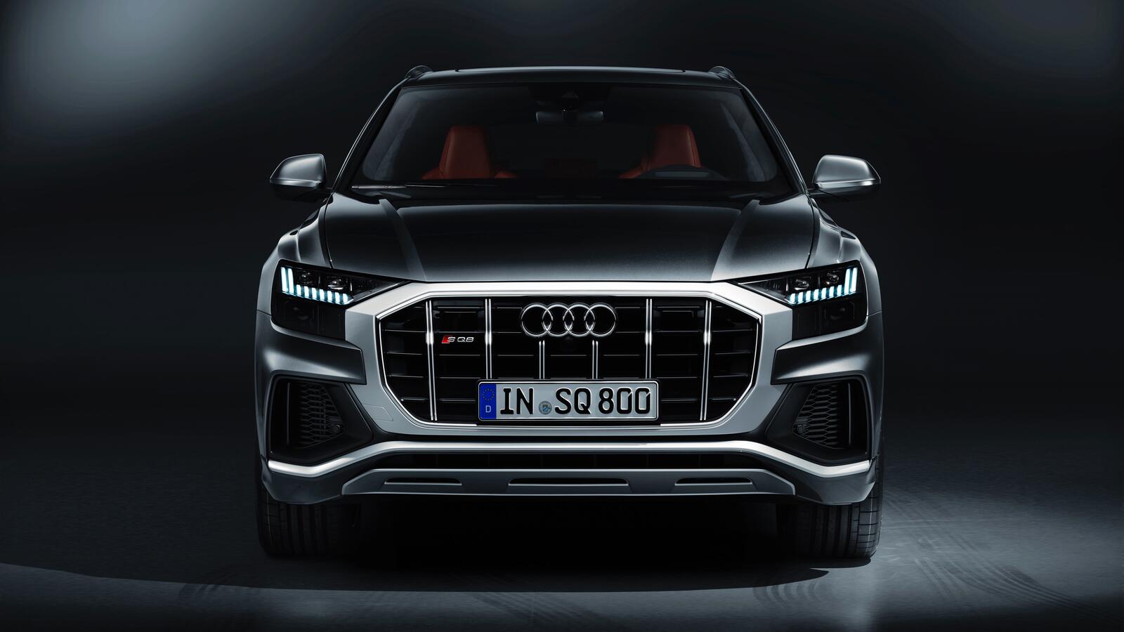 Wallpapers Audi sq8 sedan view from front luxury cars on the desktop