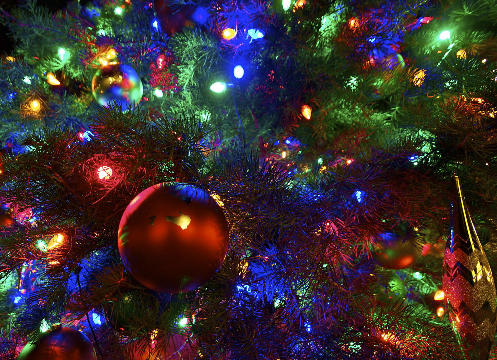 Wallpapers background Christmas decorations lights on the desktop