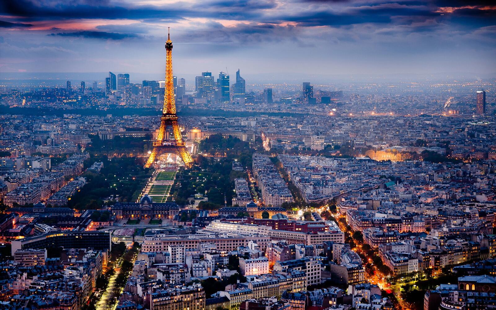 Wallpapers France the city night on the desktop