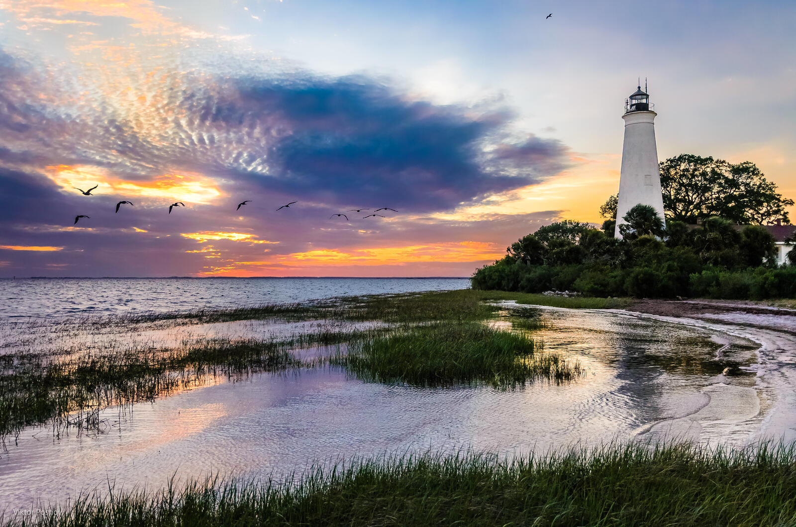 Wallpapers The St Mark s lighthouse Florida United States on the desktop