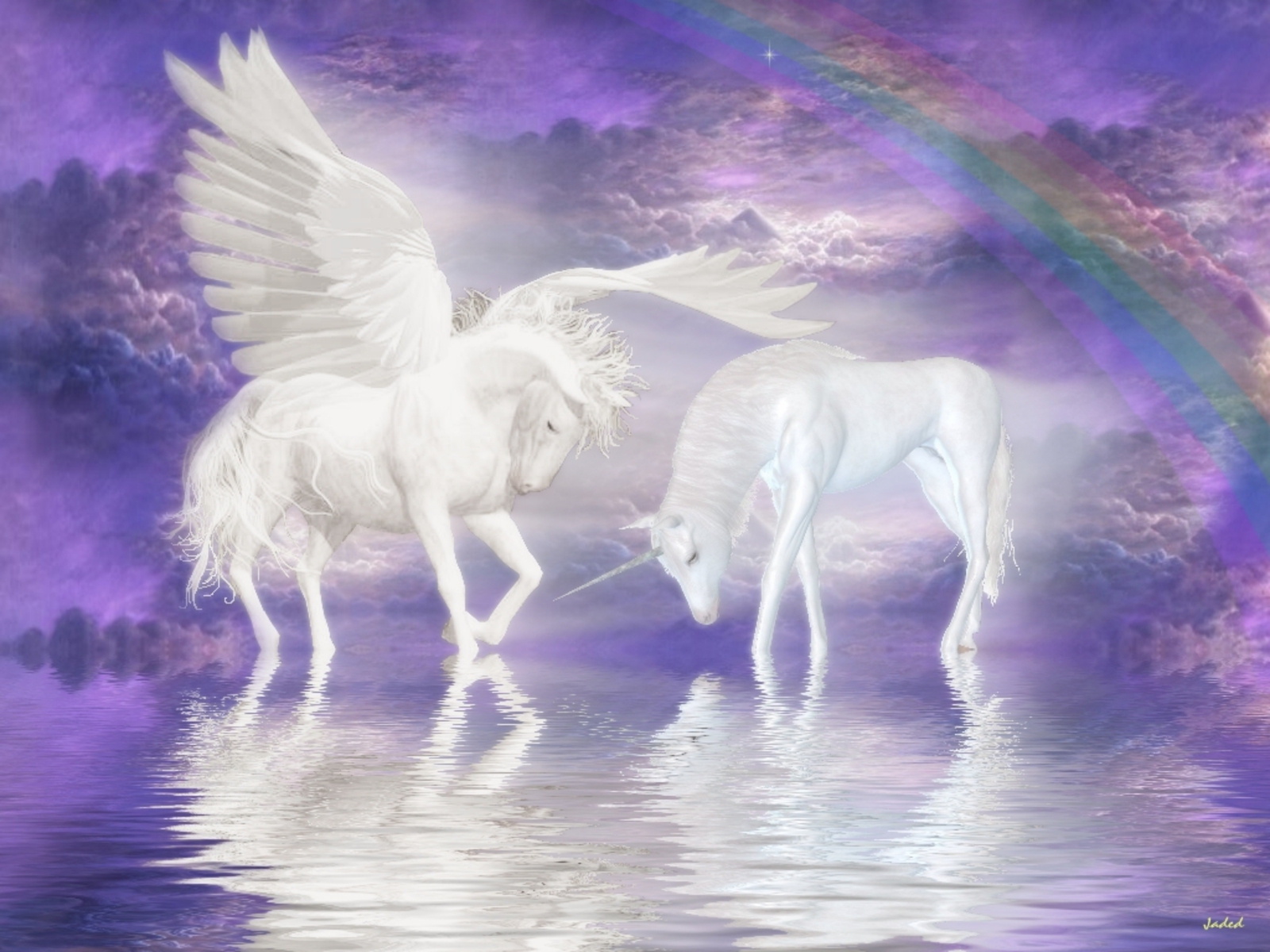 Wallpapers horse magical unicorn on the desktop