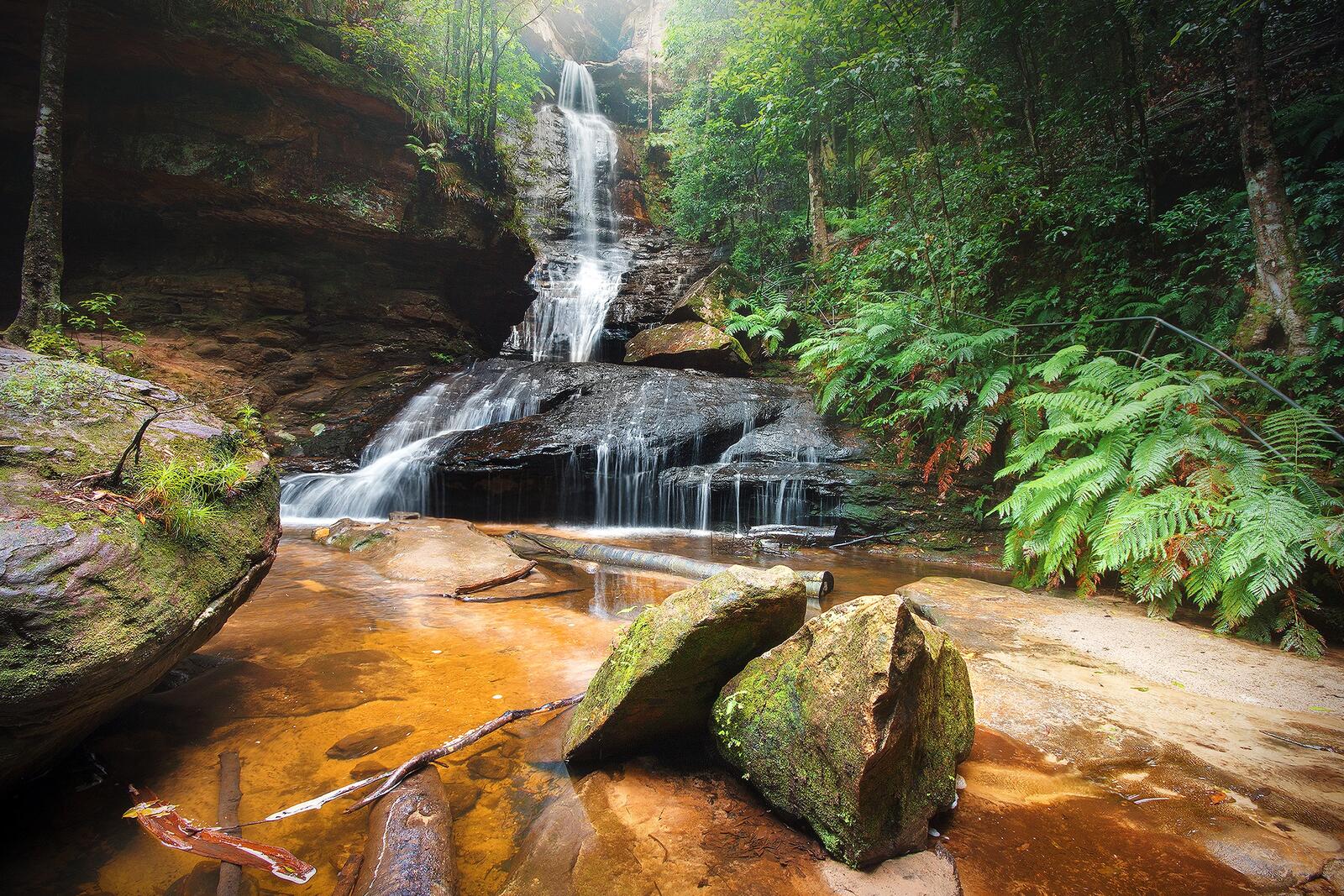 Wallpapers waterfall landscapes Australia on the desktop
