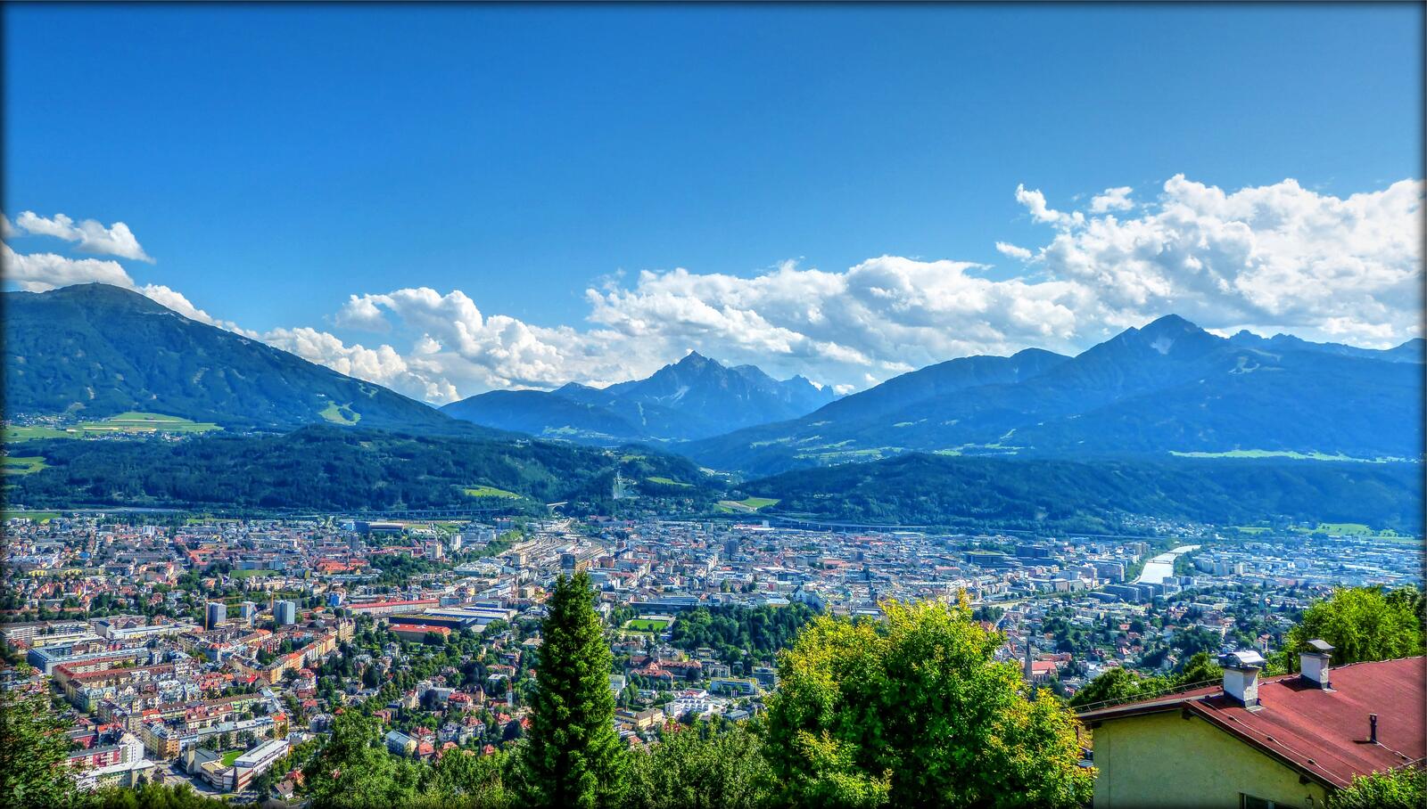 Обои Инсбрук Австрия город на рабочий стол