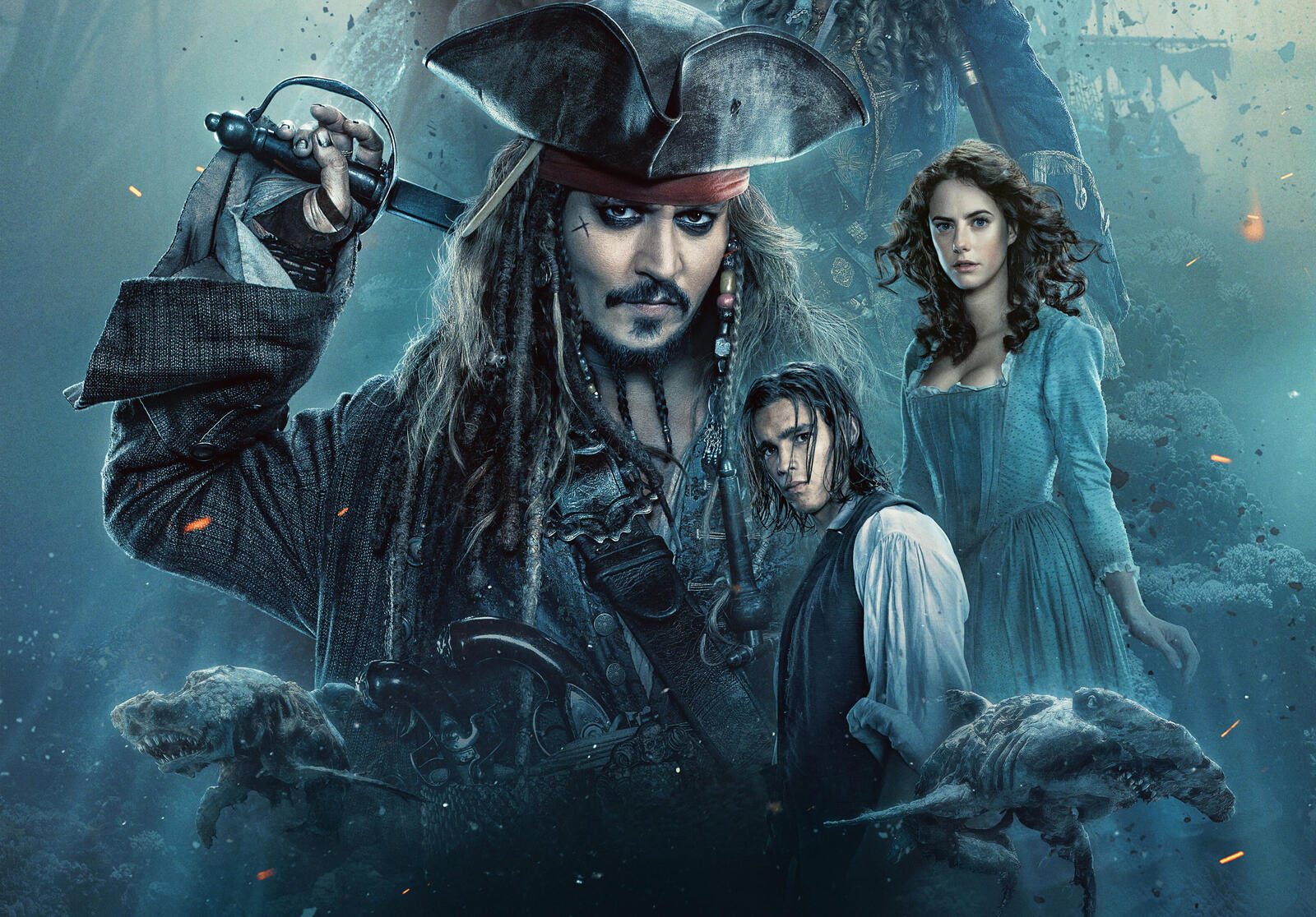 Обои пираты карибского моря мертвецы не рассказывают сказки пираты карибского моря фильмы 2017 года на рабочий стол