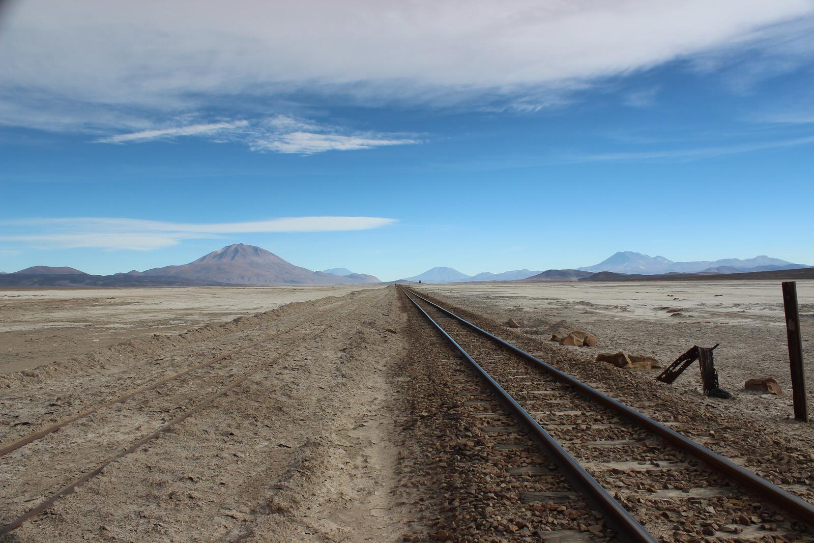 Обои железная дорога пейзаж Боливия на рабочий стол