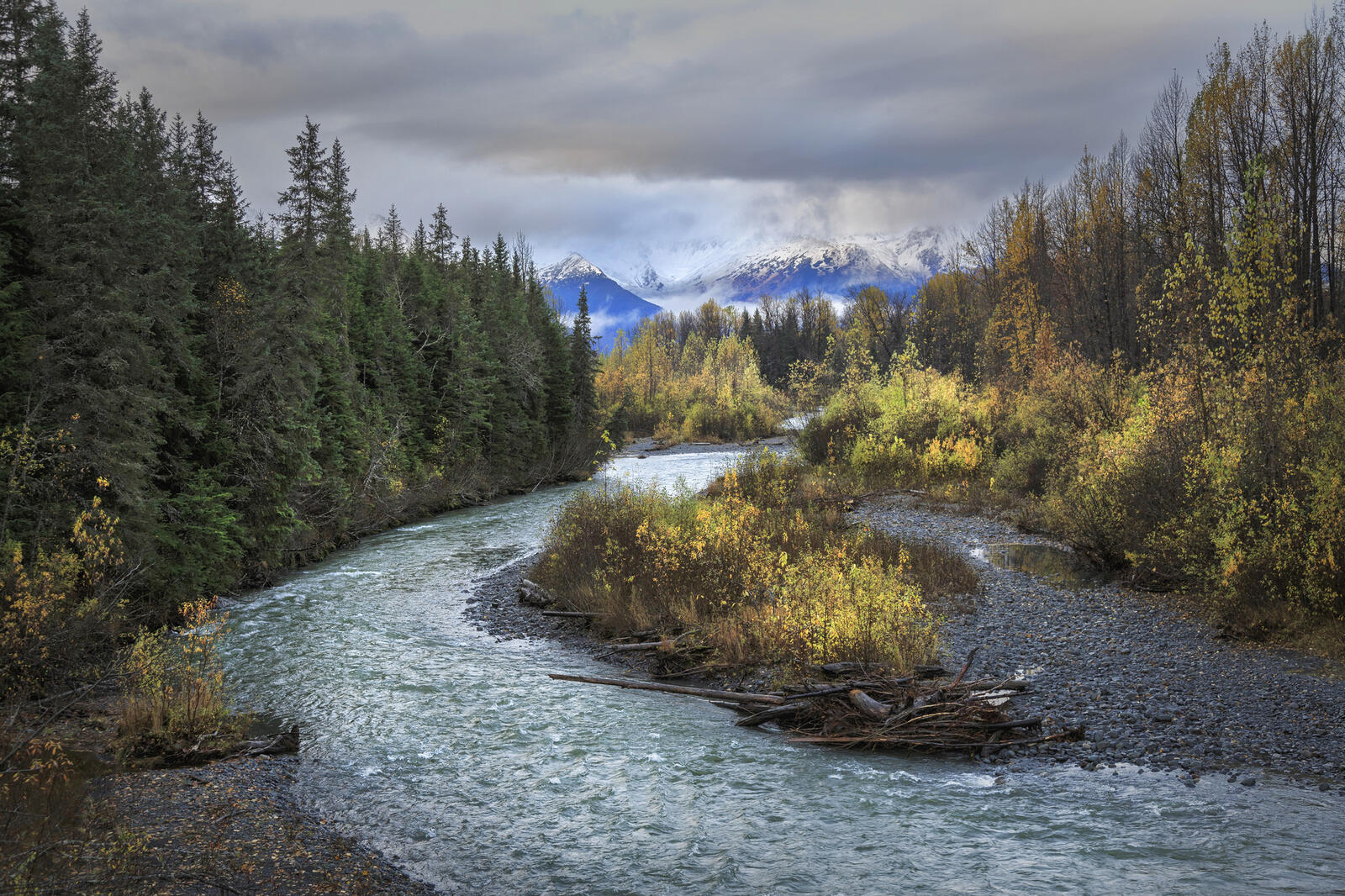 Wallpapers Alaska Chugach National Forest autumn on the desktop