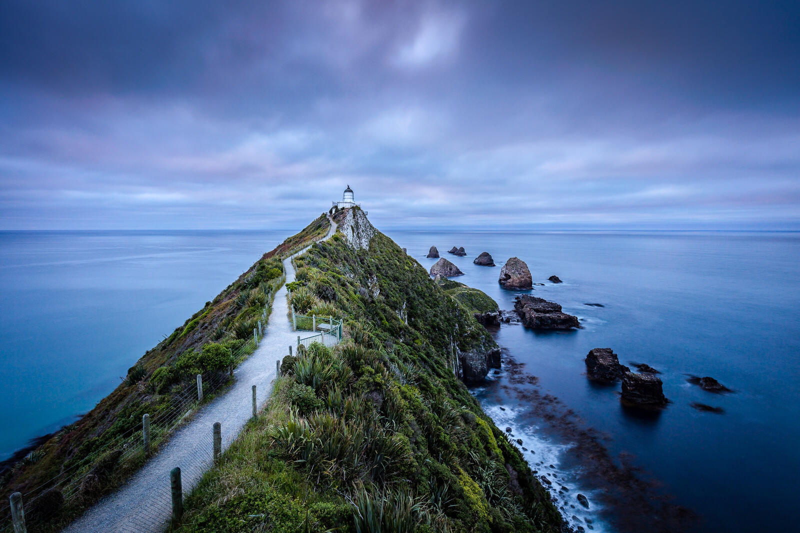Обои Новая Зеландия маяк море на рабочий стол