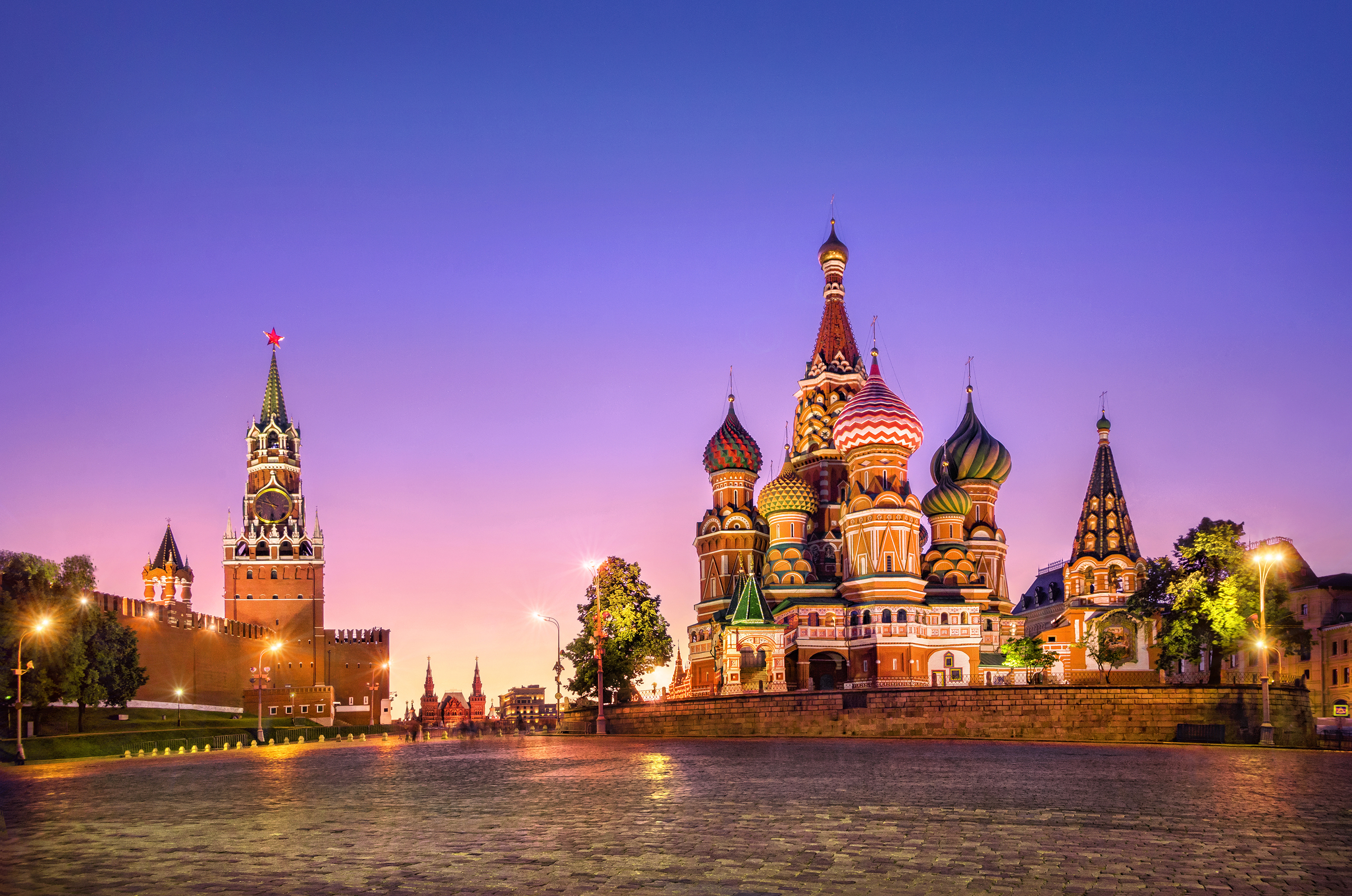 Wallpapers Russia night city on the desktop