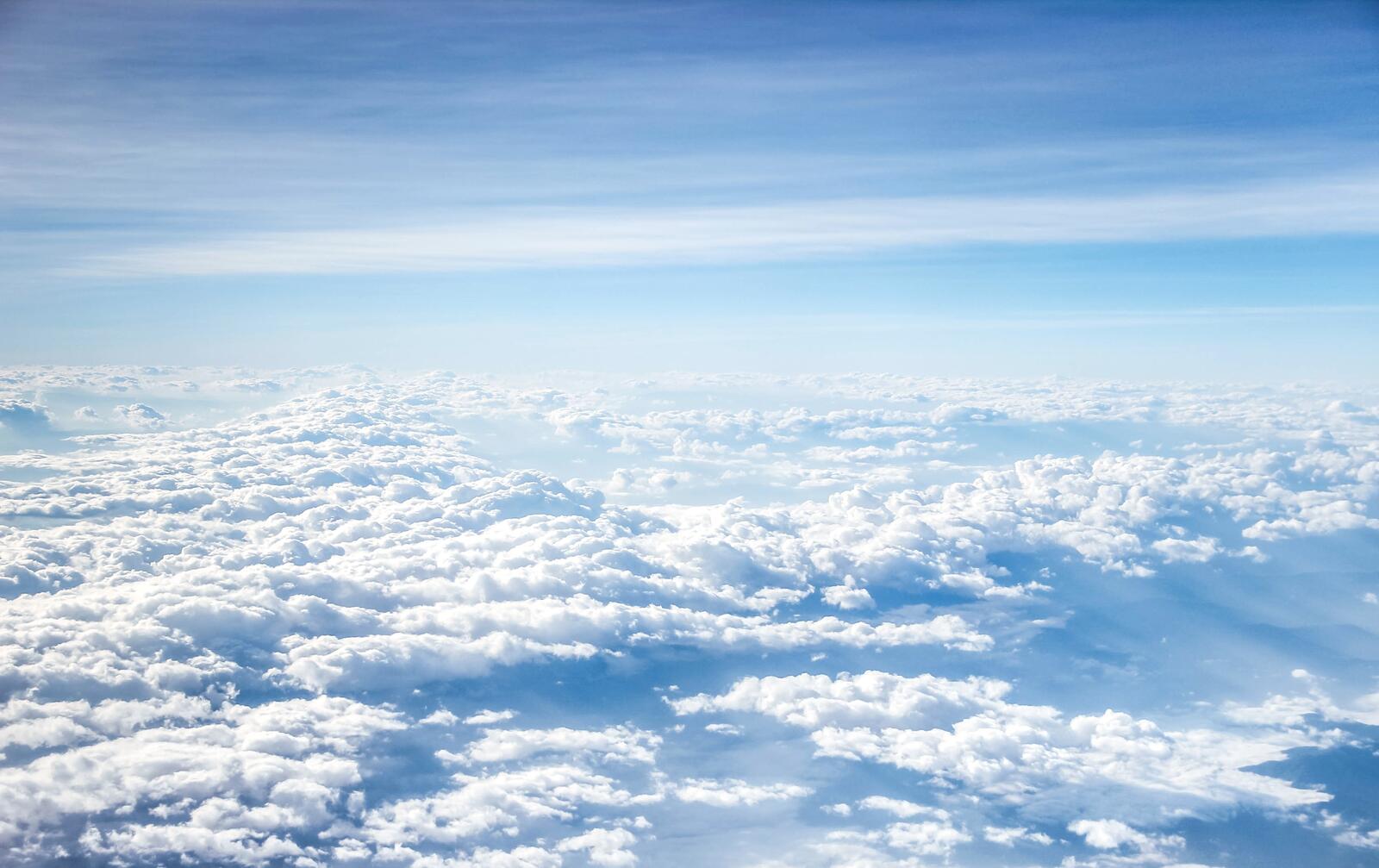 Wallpapers over the clouds above clouds sky on the desktop