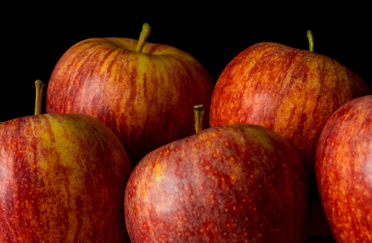 Apples closeup