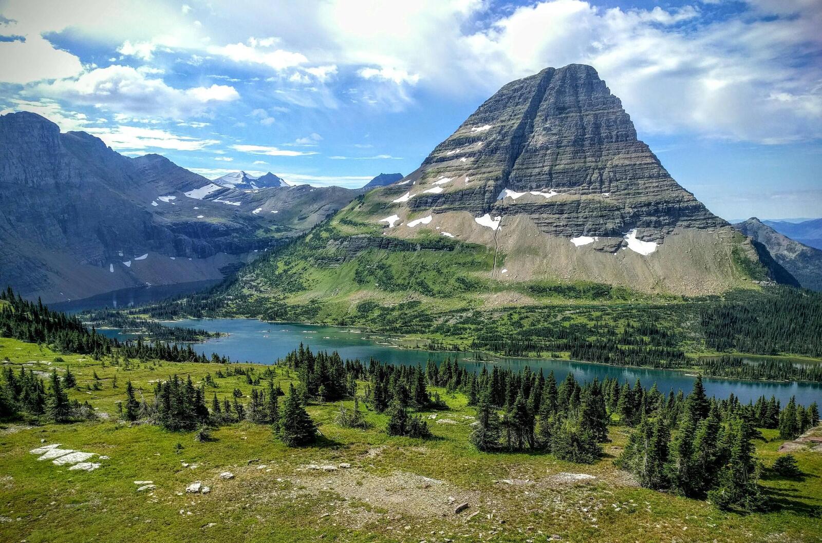 Обои Hidden Lake Glacier National Park горы на рабочий стол