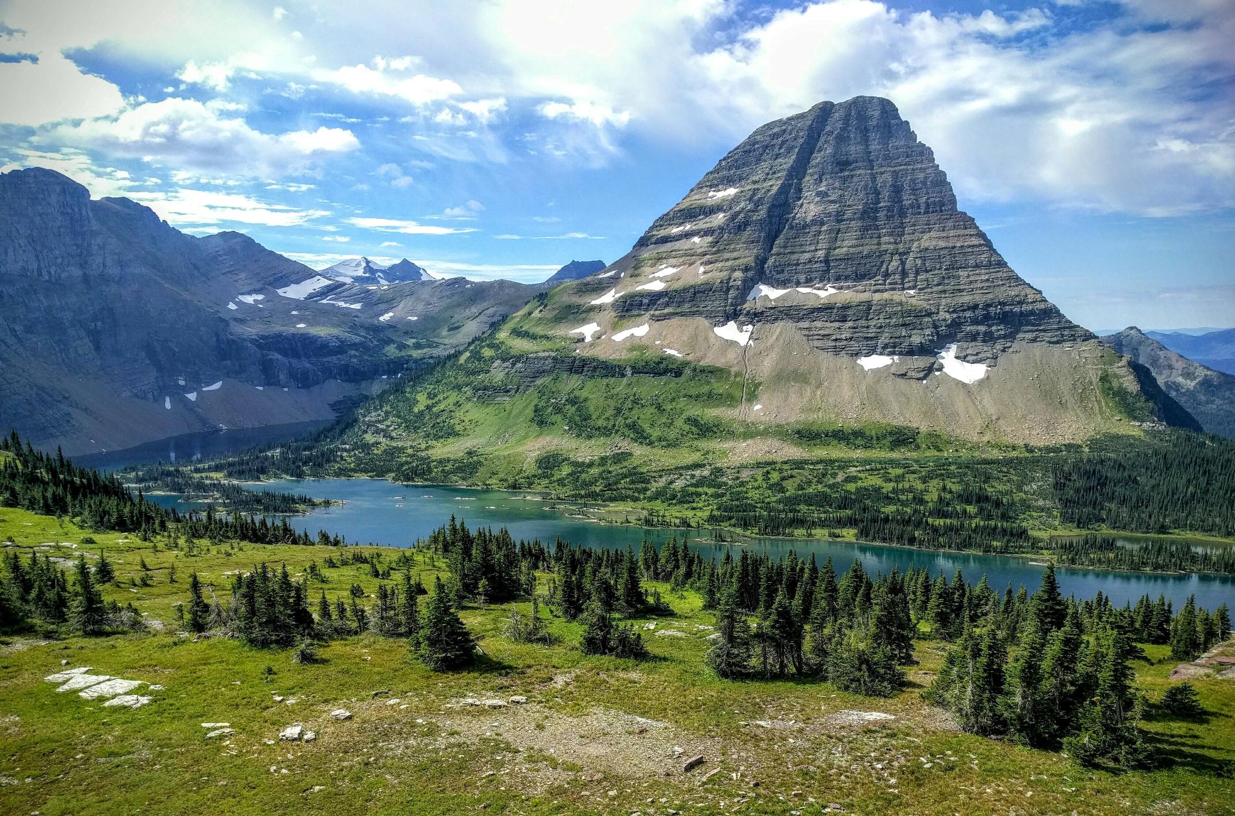 Обои Hidden Lake Glacier National Park горы на рабочий стол