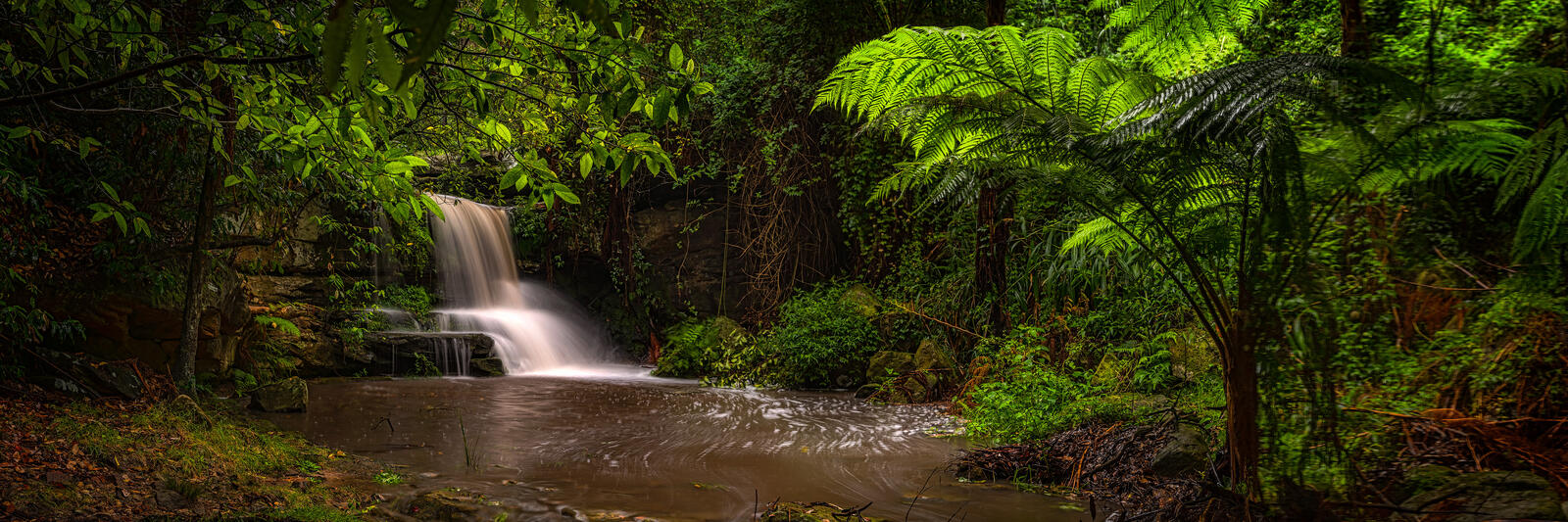 Wallpapers Located in Lane Cove National Park Australia waterfall on the desktop