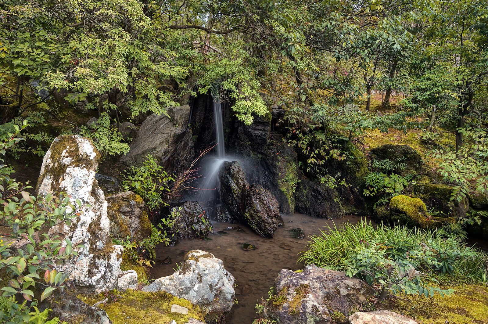Обои Япония парк водопад на рабочий стол