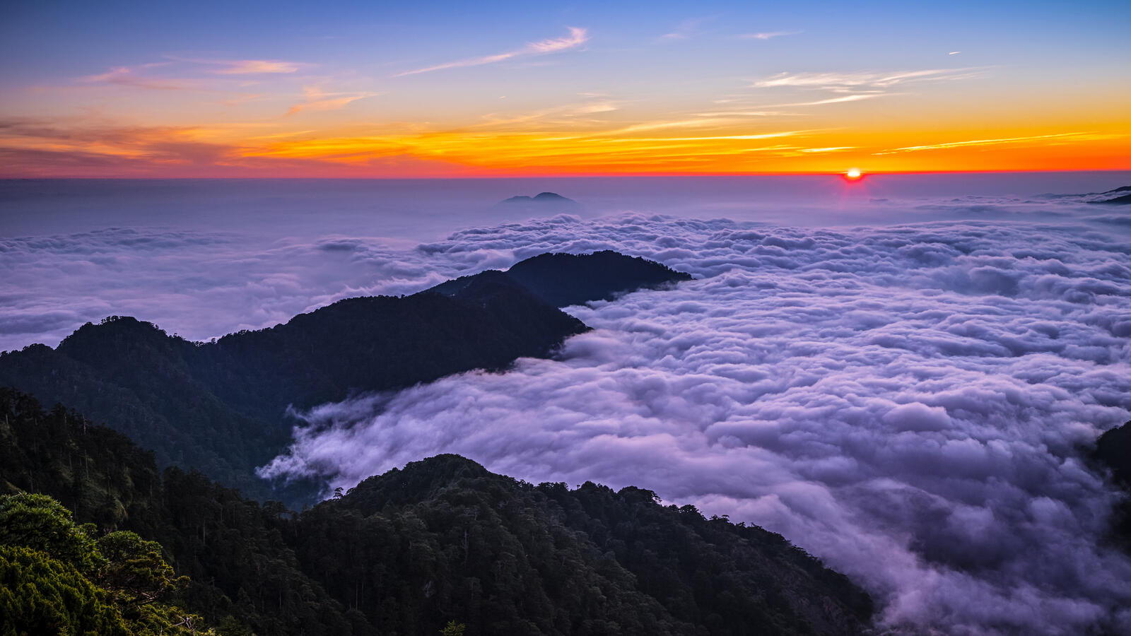 Wallpapers The sea of clouds Cloud sea on the desktop