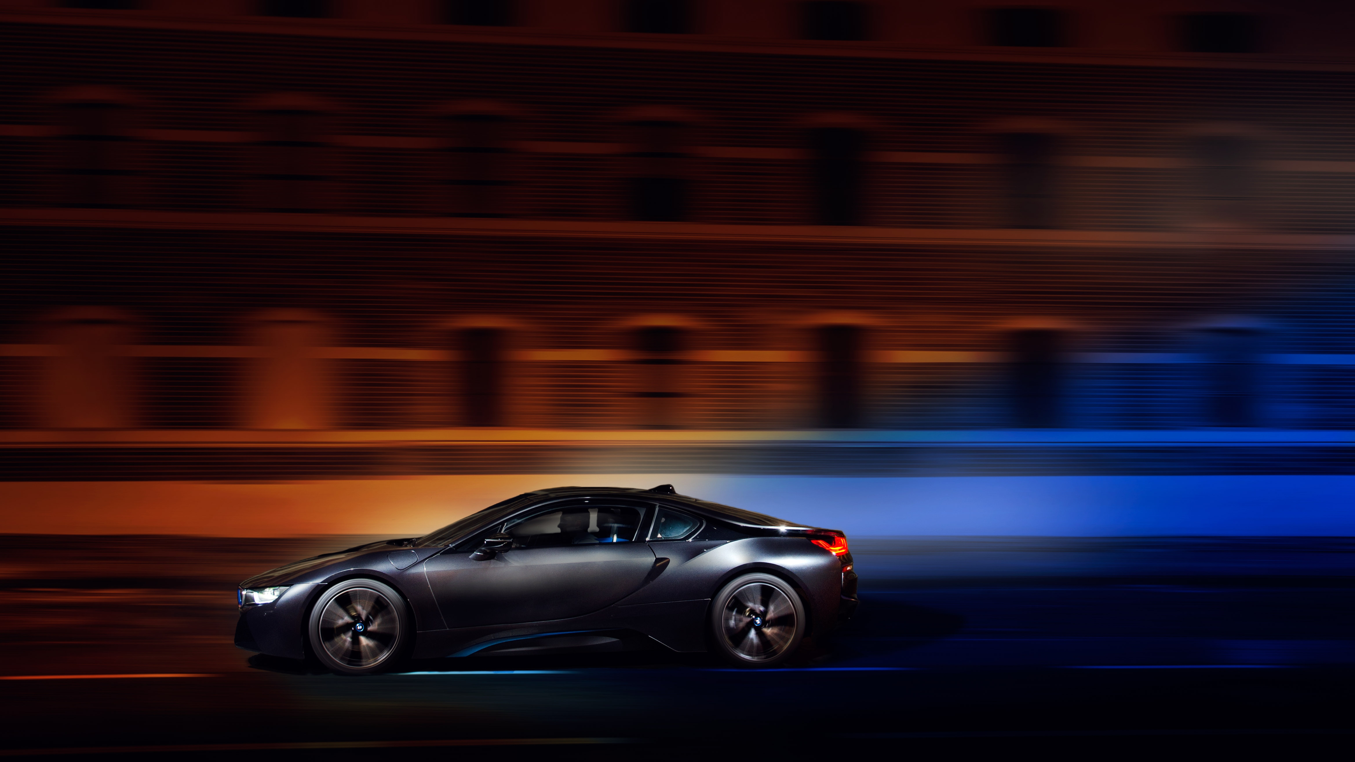 Wallpapers bmw i8 sport cars side view on the desktop