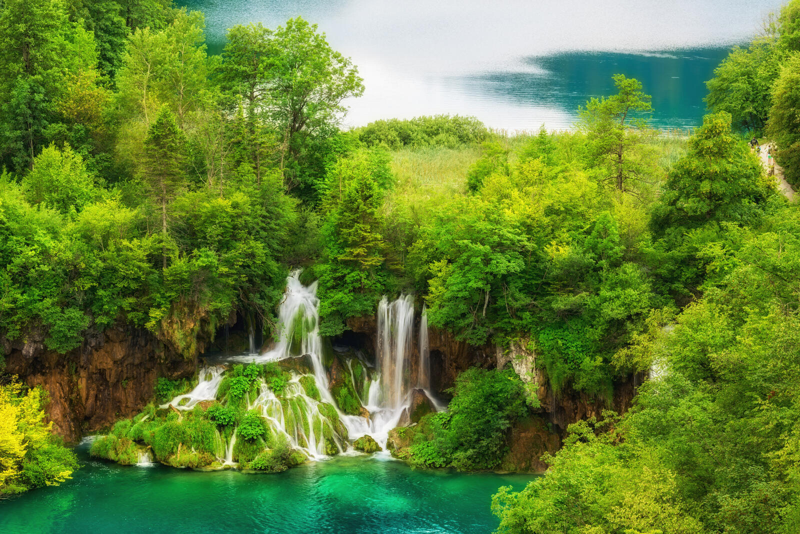 Wallpapers landscape national Park Plitvice lakes Plitvice Lakes national park on the desktop