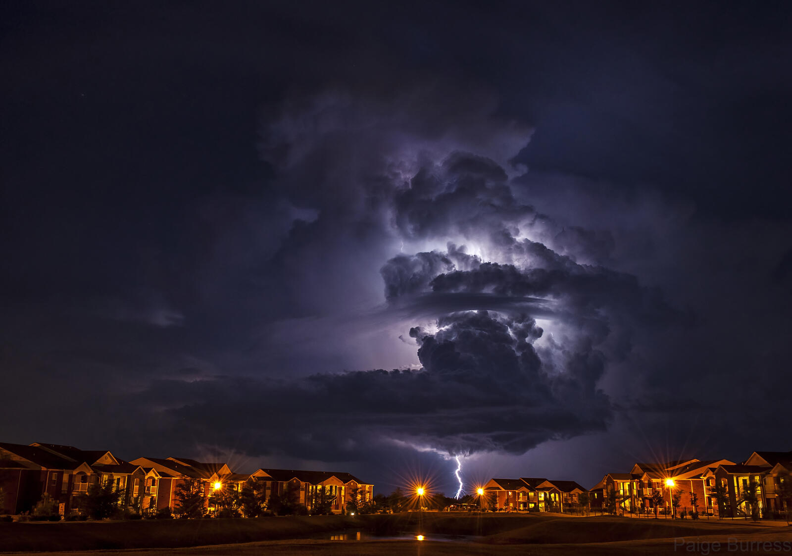 Wallpapers Lightning in Norman Oklahoma storm on the desktop